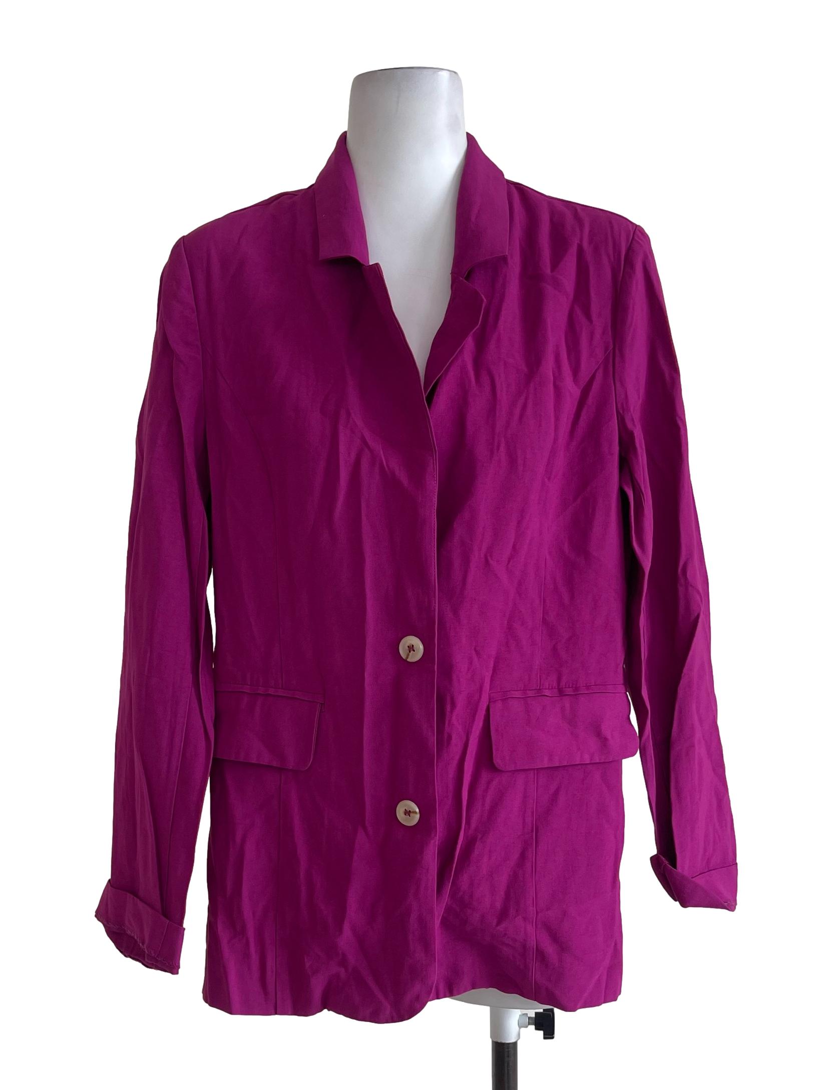 Magenta Formal Soft Blazer