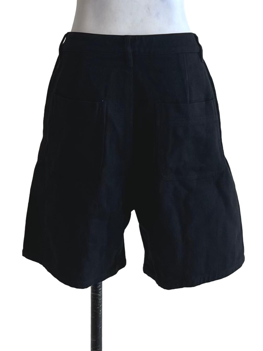 Black High-Waisted Shorts
