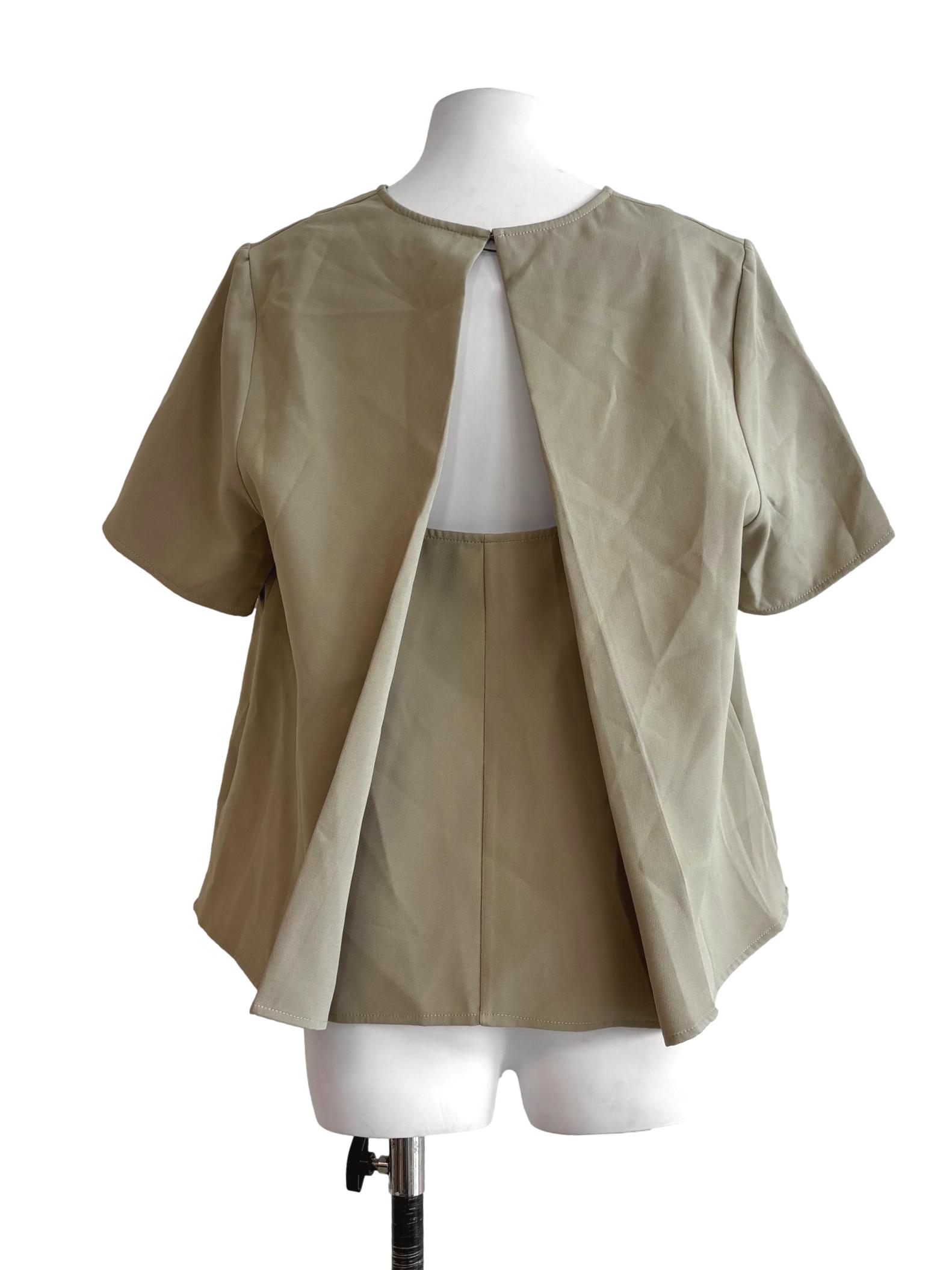 Hampton Beige Backless Top LB