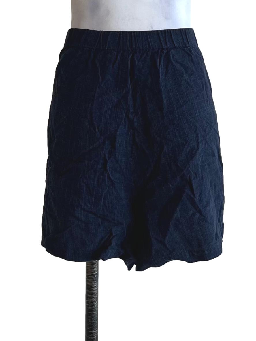 Navy Blue Side Tie Skorts