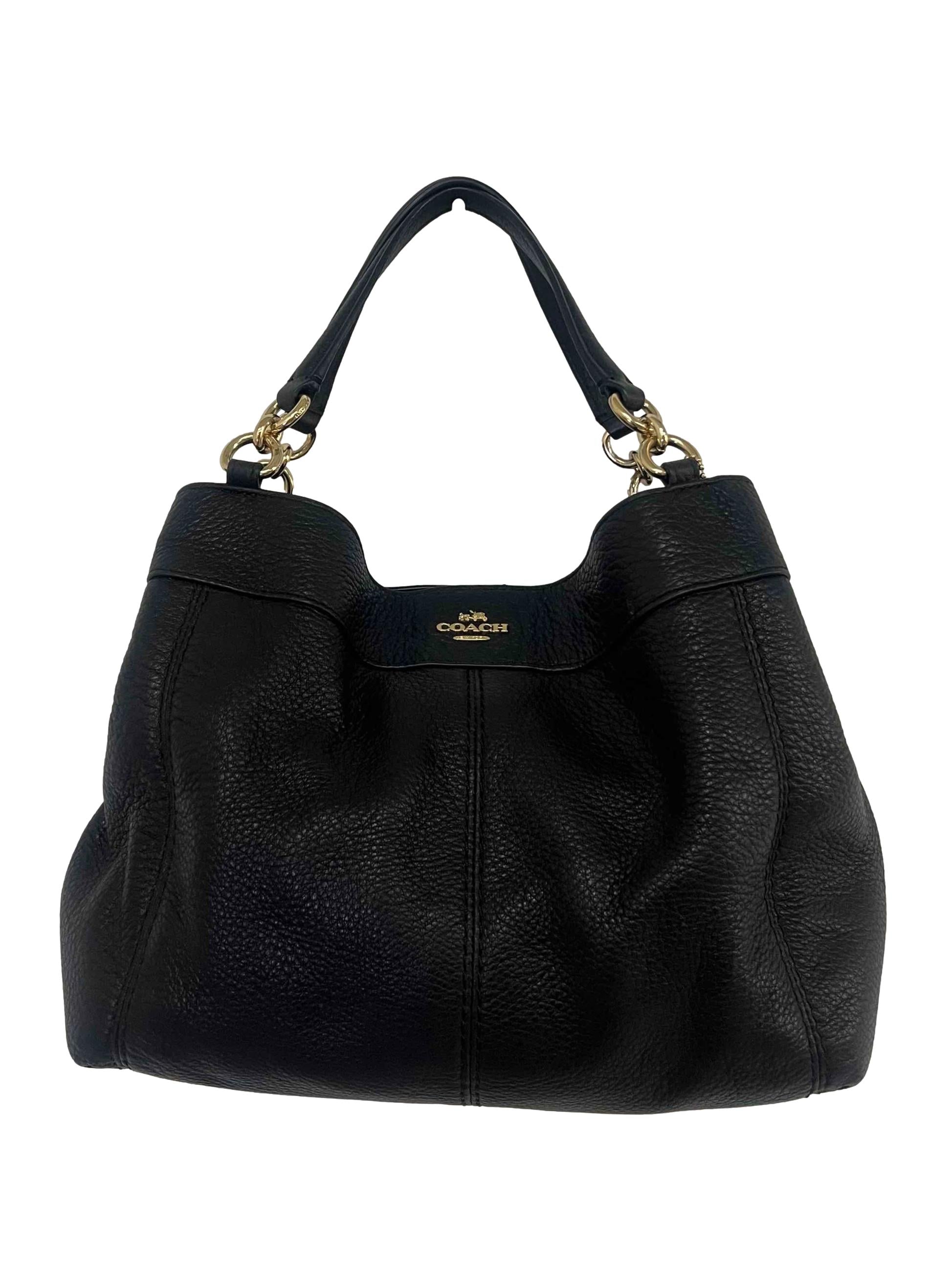 Black Leather Crossbody Bag