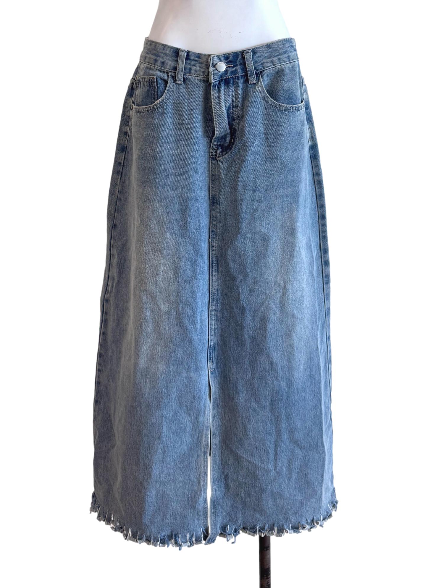 Light Blue Jeans Skirt