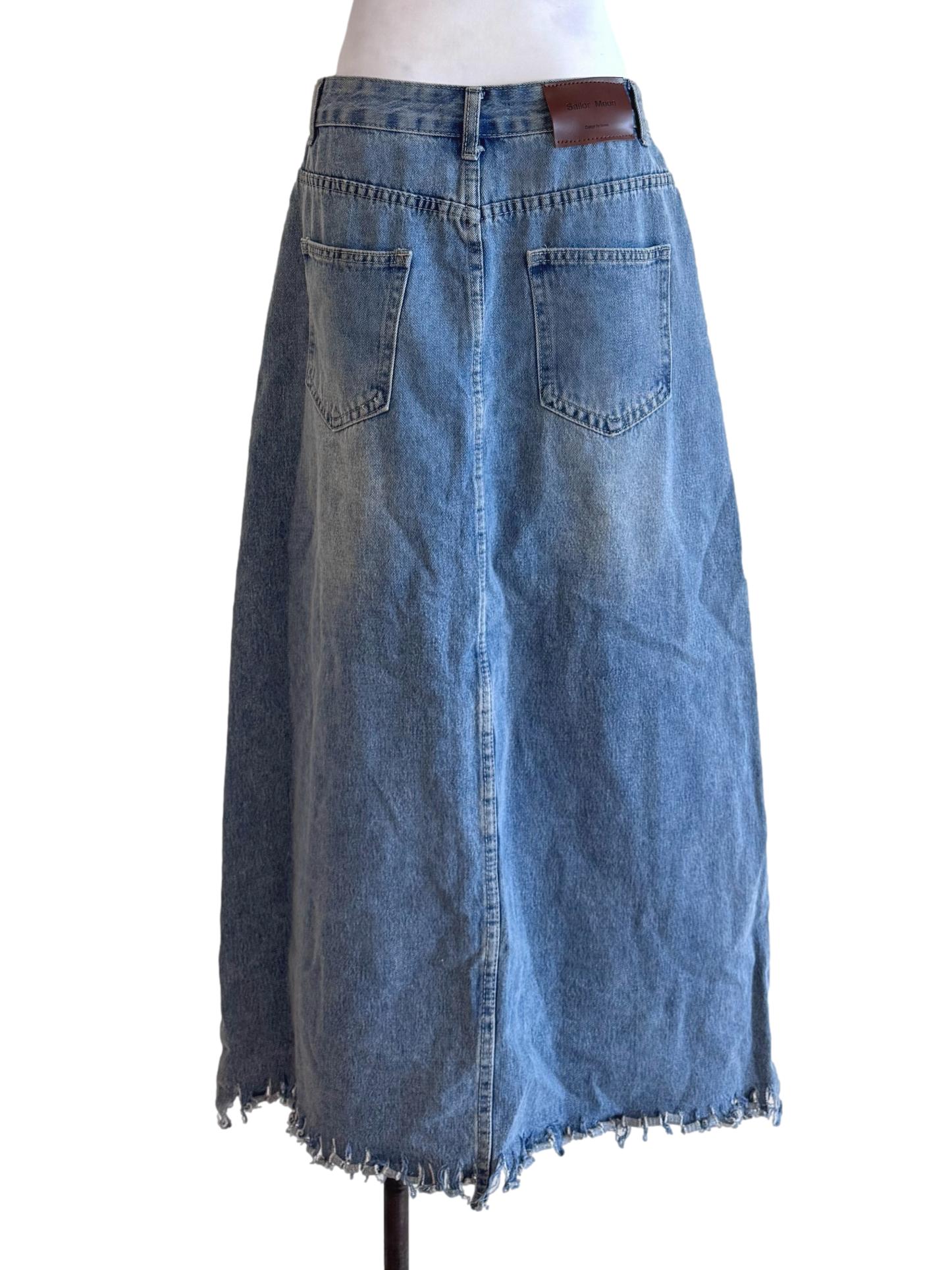 Light Blue Jeans Skirt