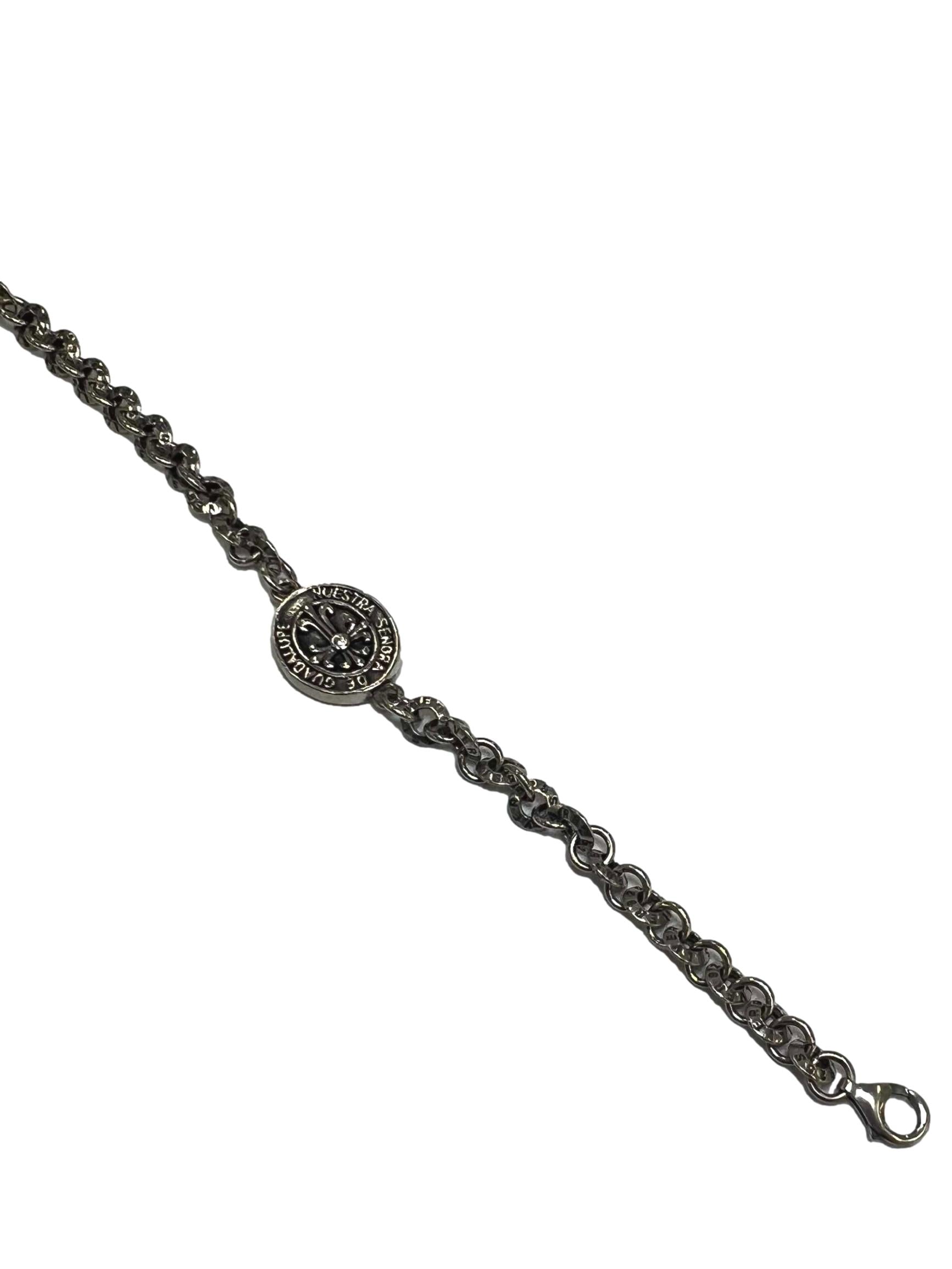 Vintage Silver Nuestra Senora De Guadalupe Bracelet