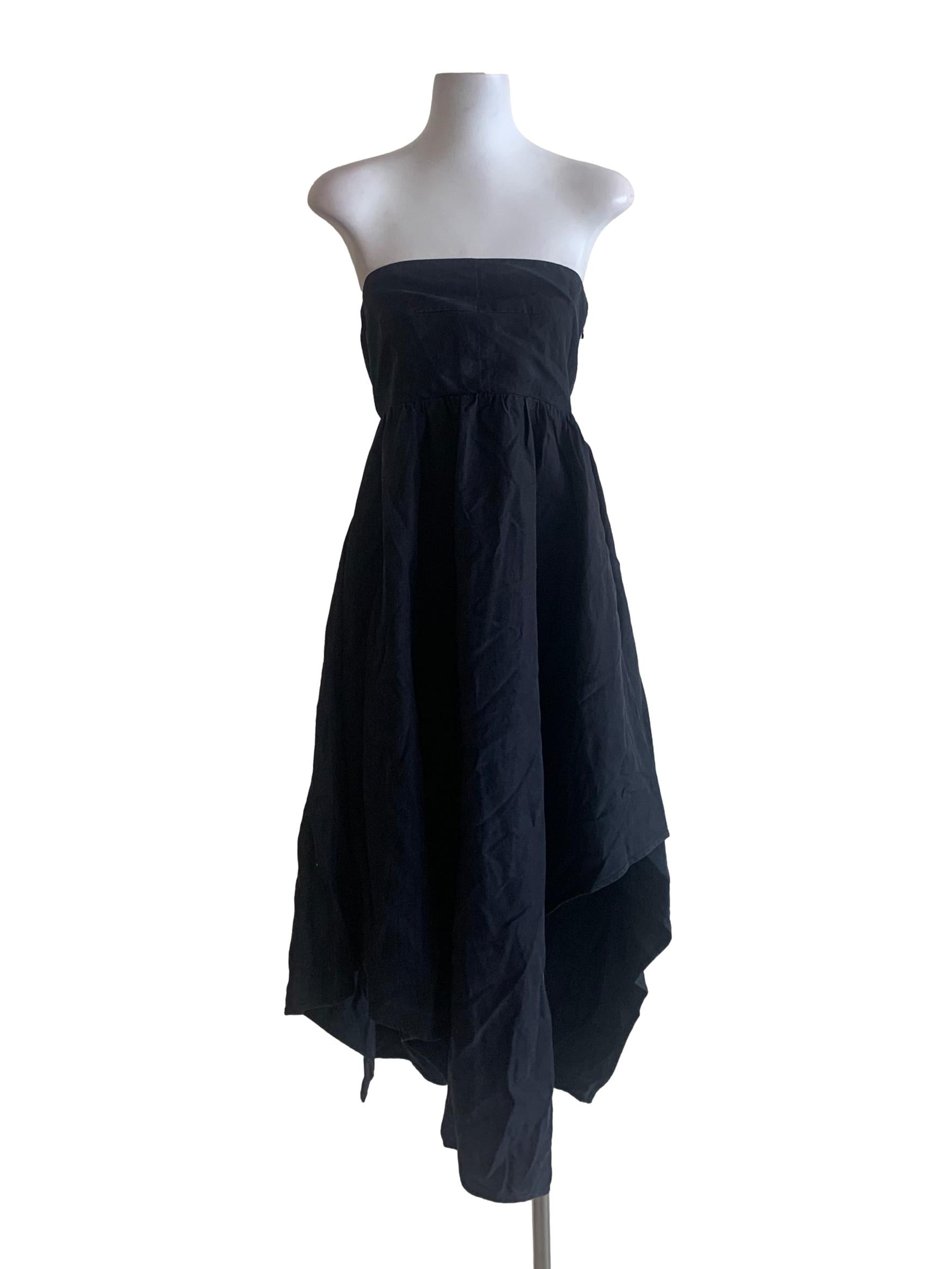 Charcoal Black Tube Dress
