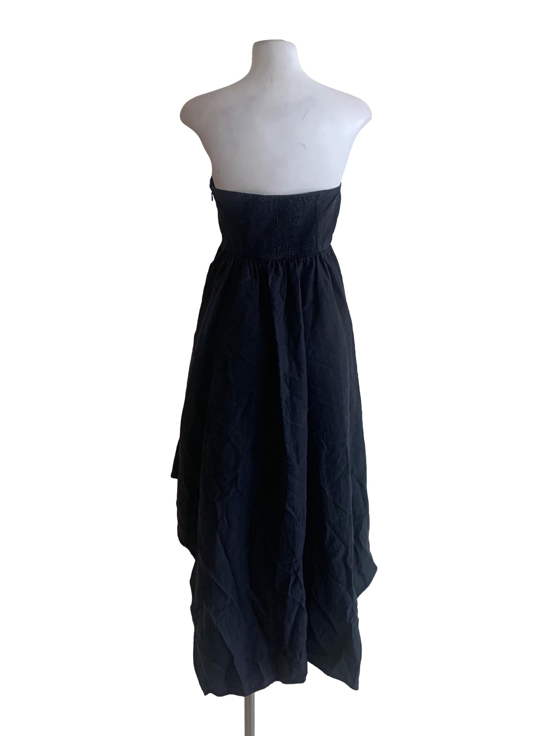 Charcoal Black Tube Dress
