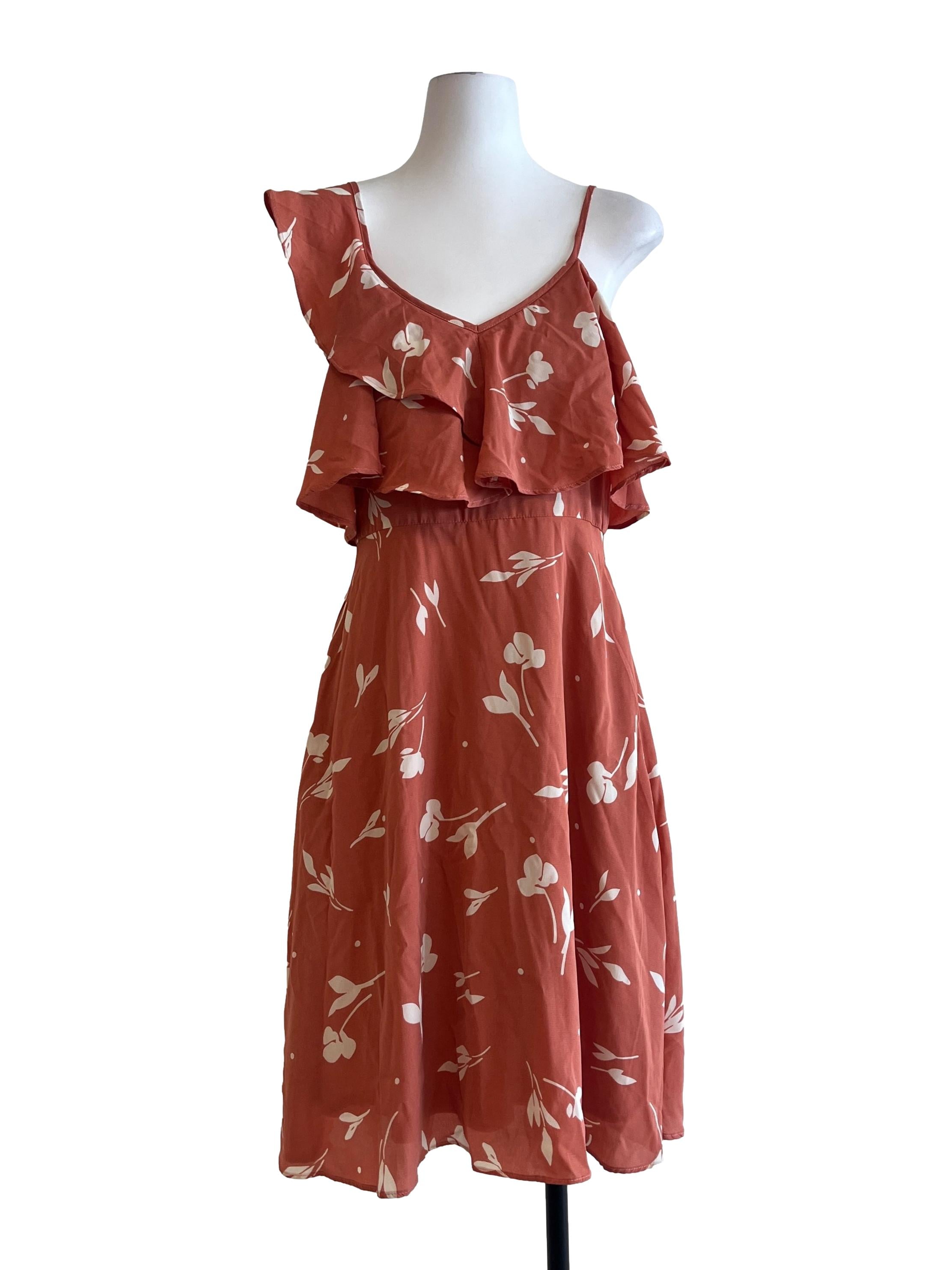 Strawberry Pink Asymmetric Sleeveless Dress