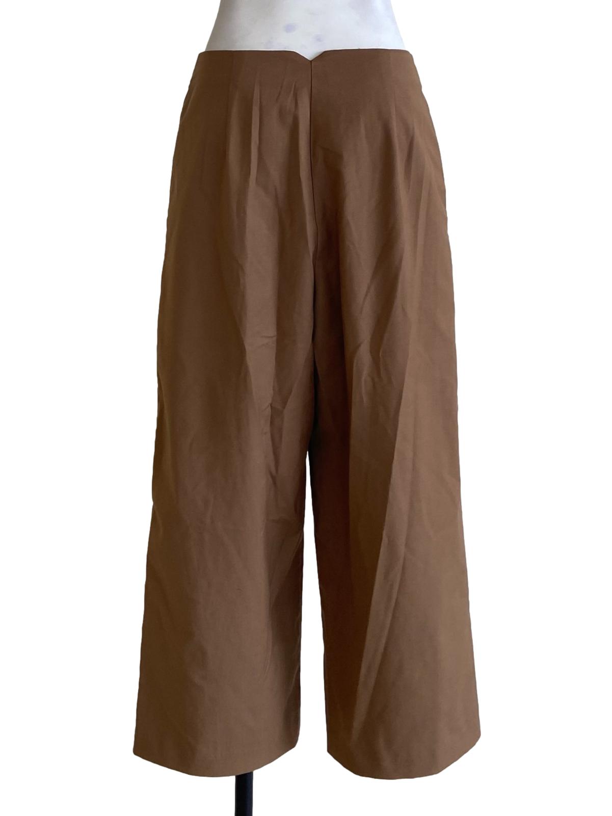 Peanut Brown High Ankle Pants