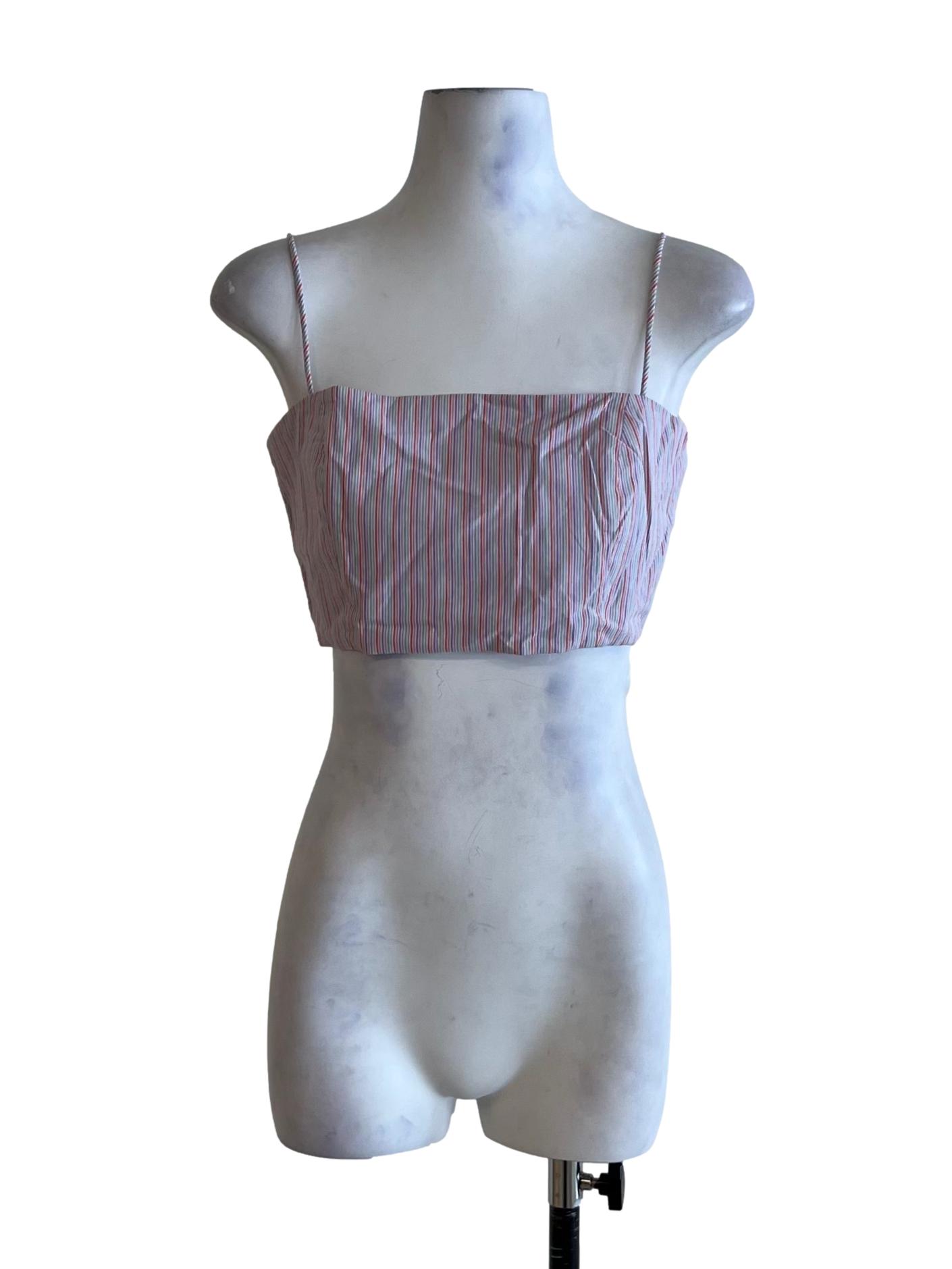 Purple Bengal Stripe Sleeveless Top