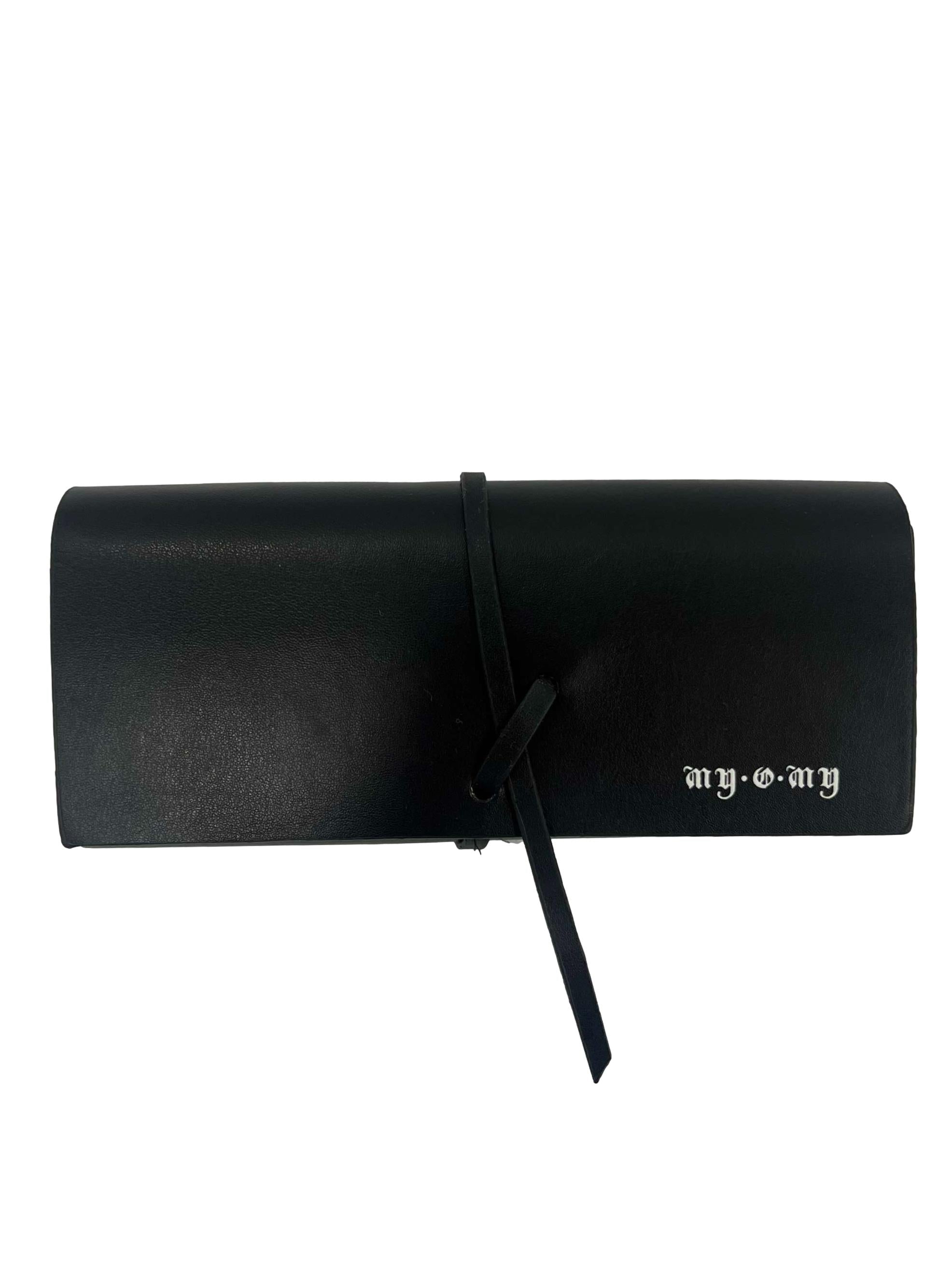 Cream Square Metal Frame Tinted Glasses