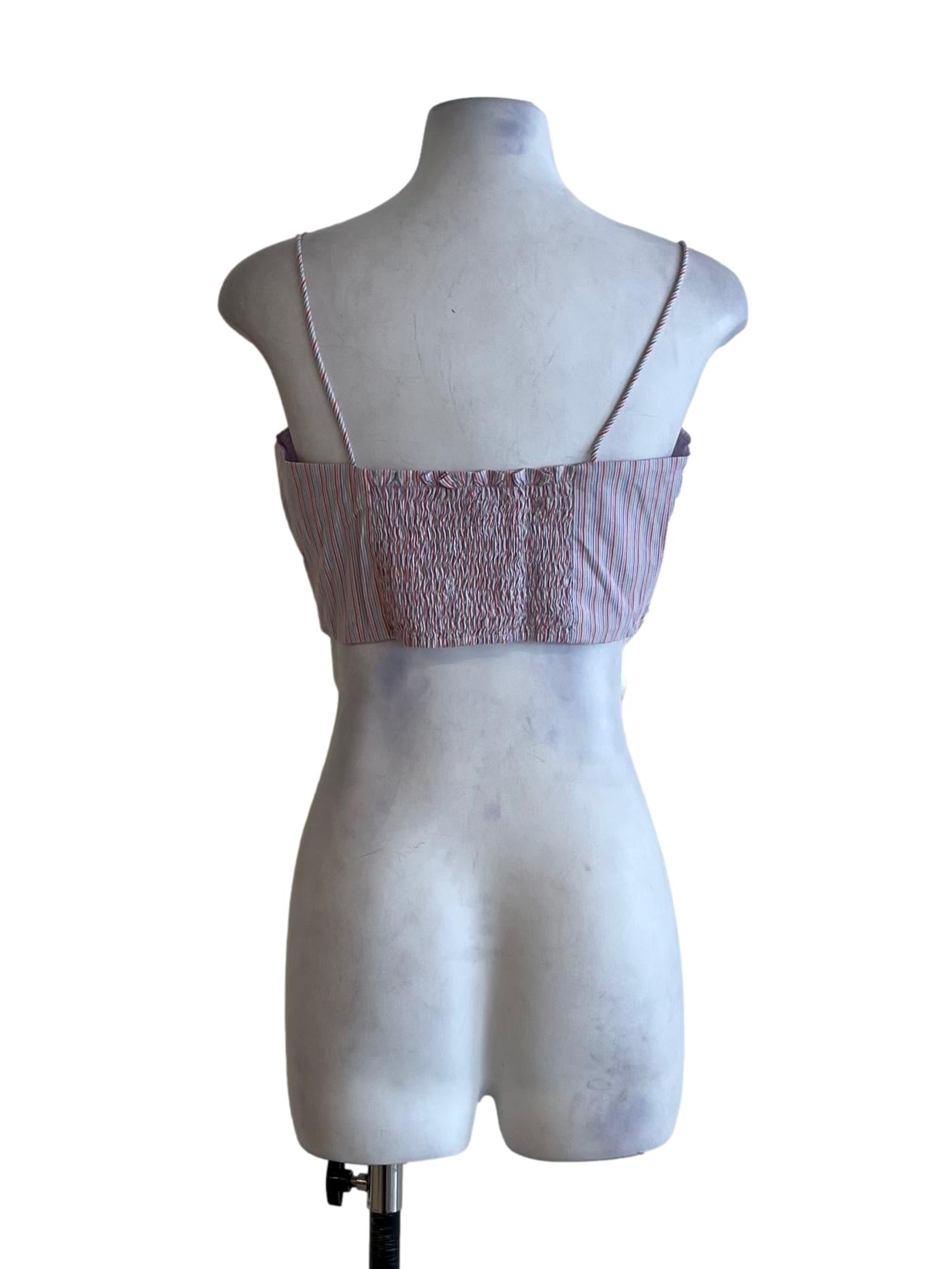 Purple Bengal Stripe Sleeveless Top