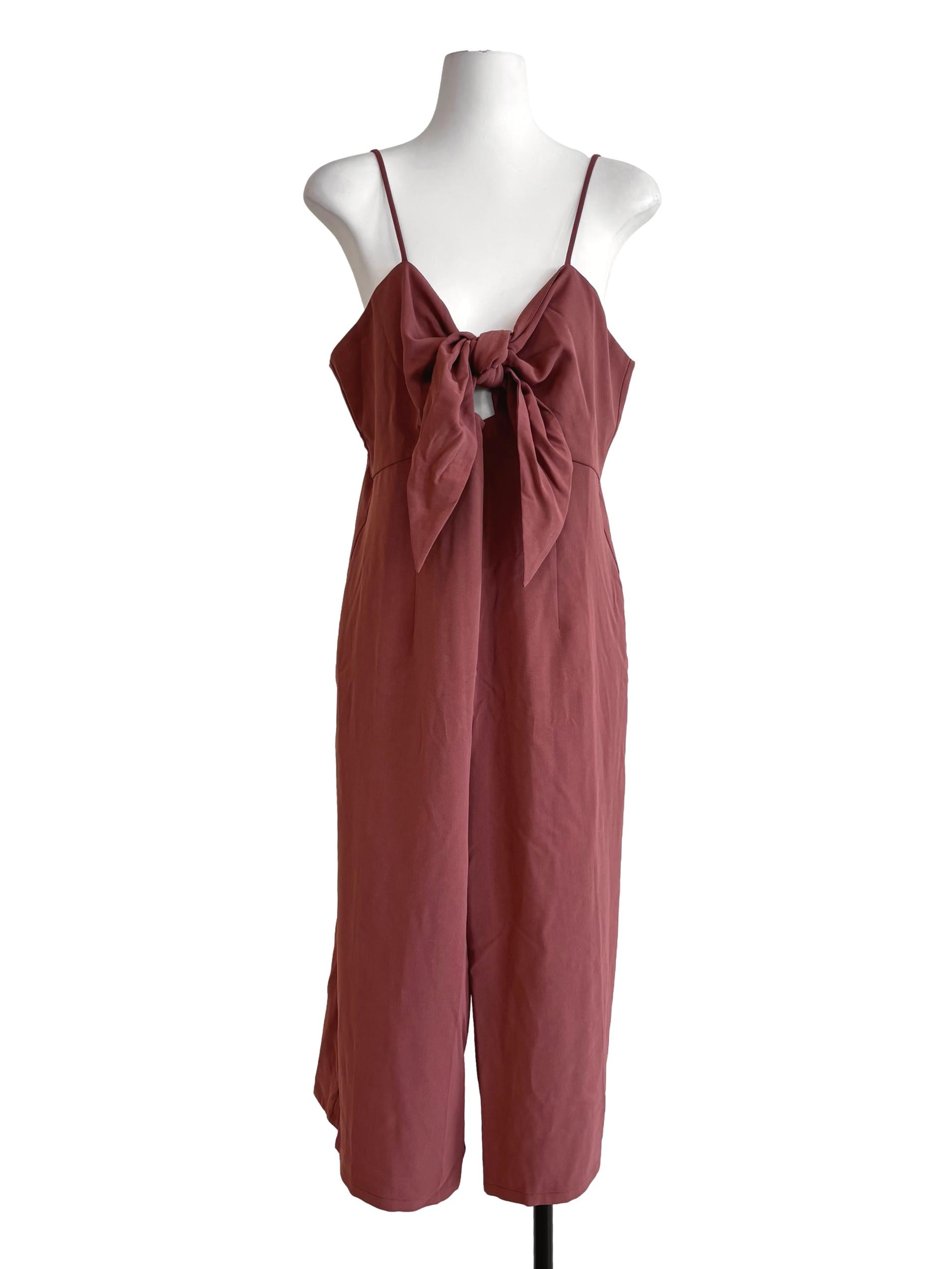 Blush Red Sweetheart Cami Jumpsuit LB