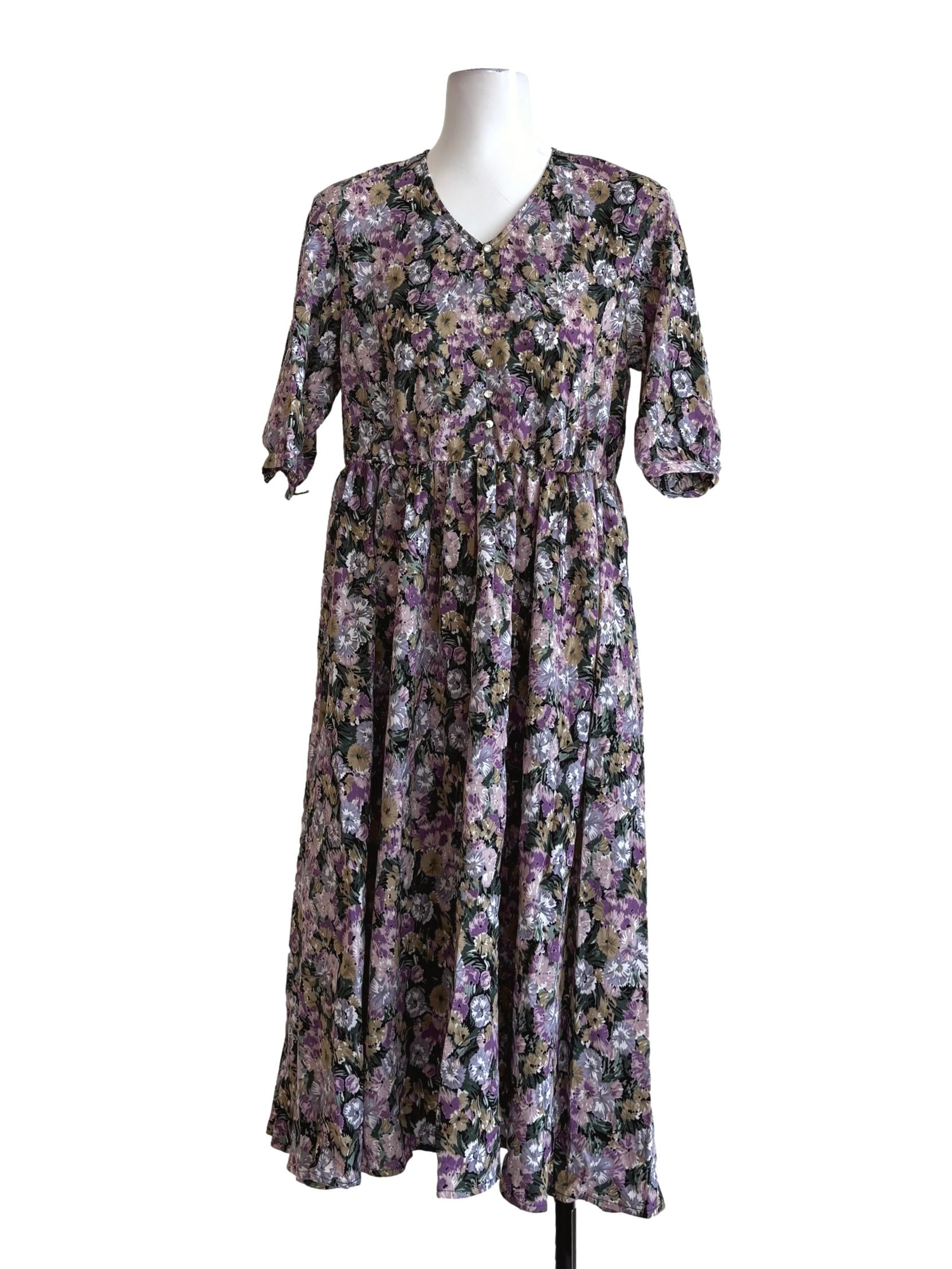 Colourful Floral Print Dress