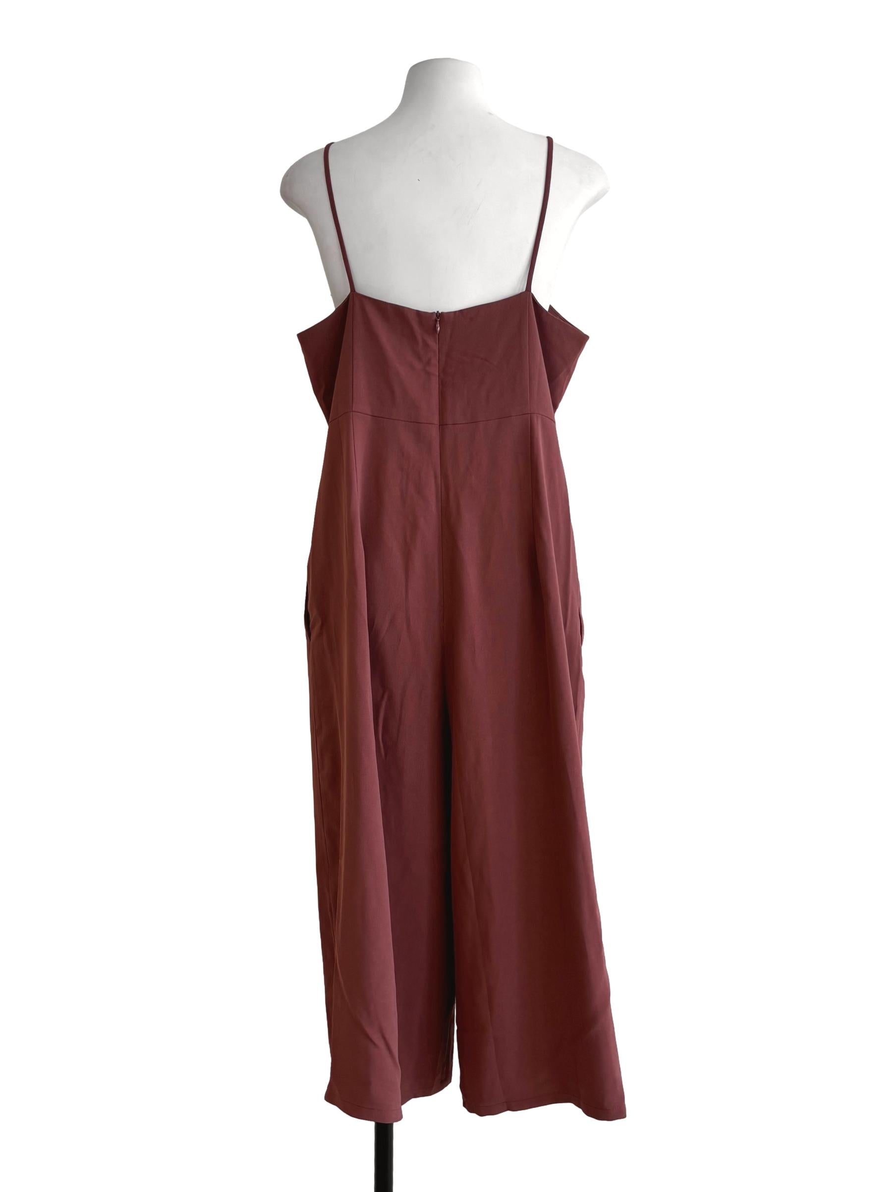 Blush Red Sweetheart Cami Jumpsuit LB