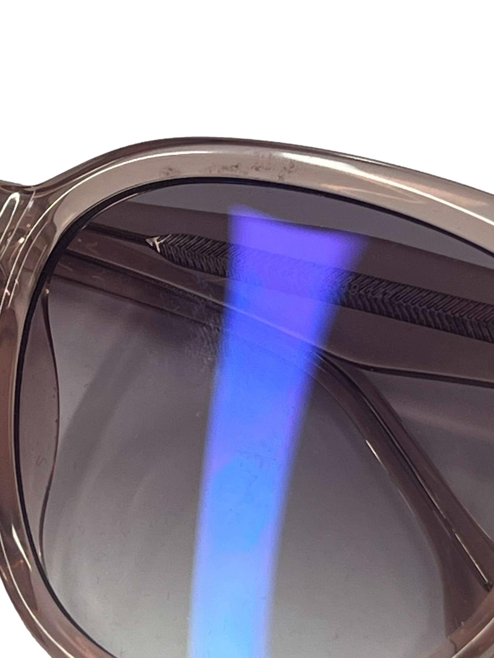 Dusty Pink Square Plastic Frame Sunglasses