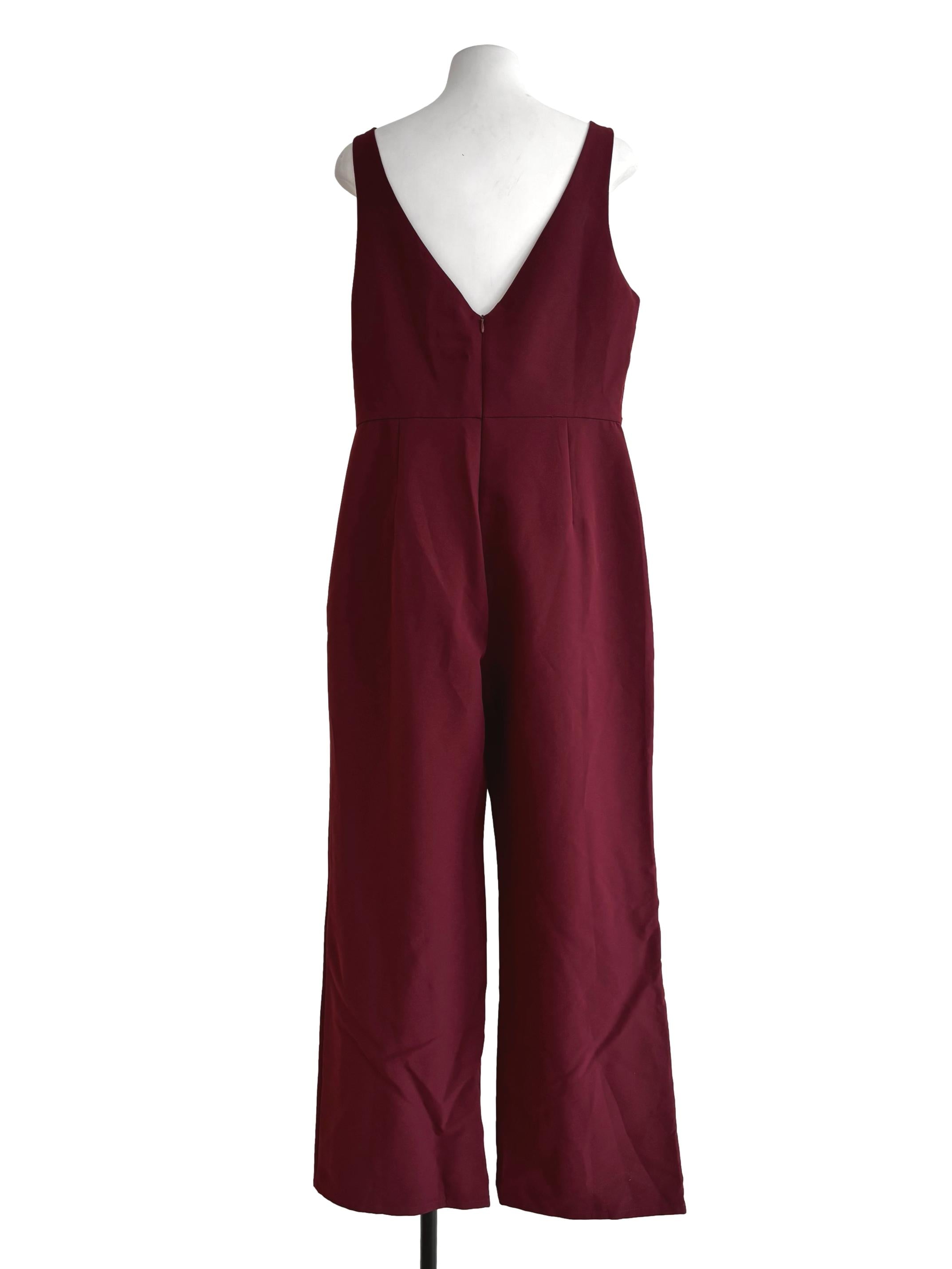 Ruby Red Sleeveless Jumpsuit LB