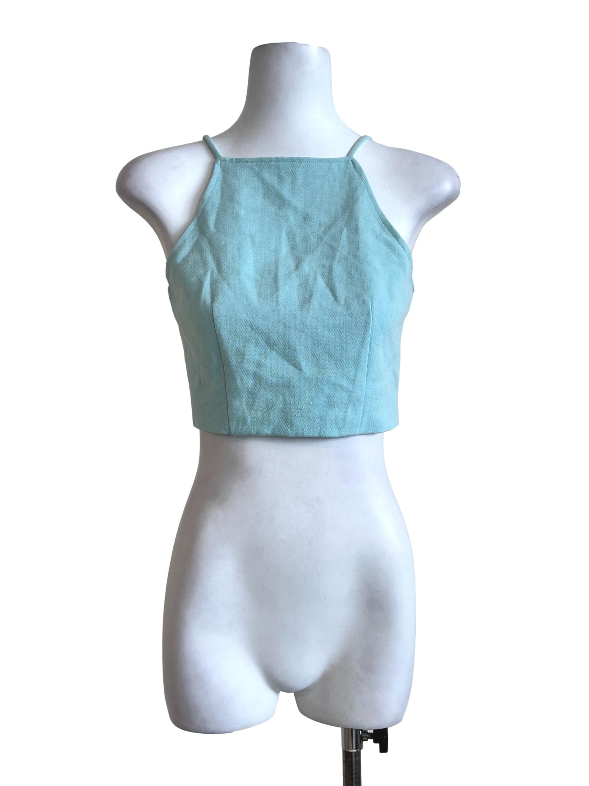 Green Full Lined Basic Top
