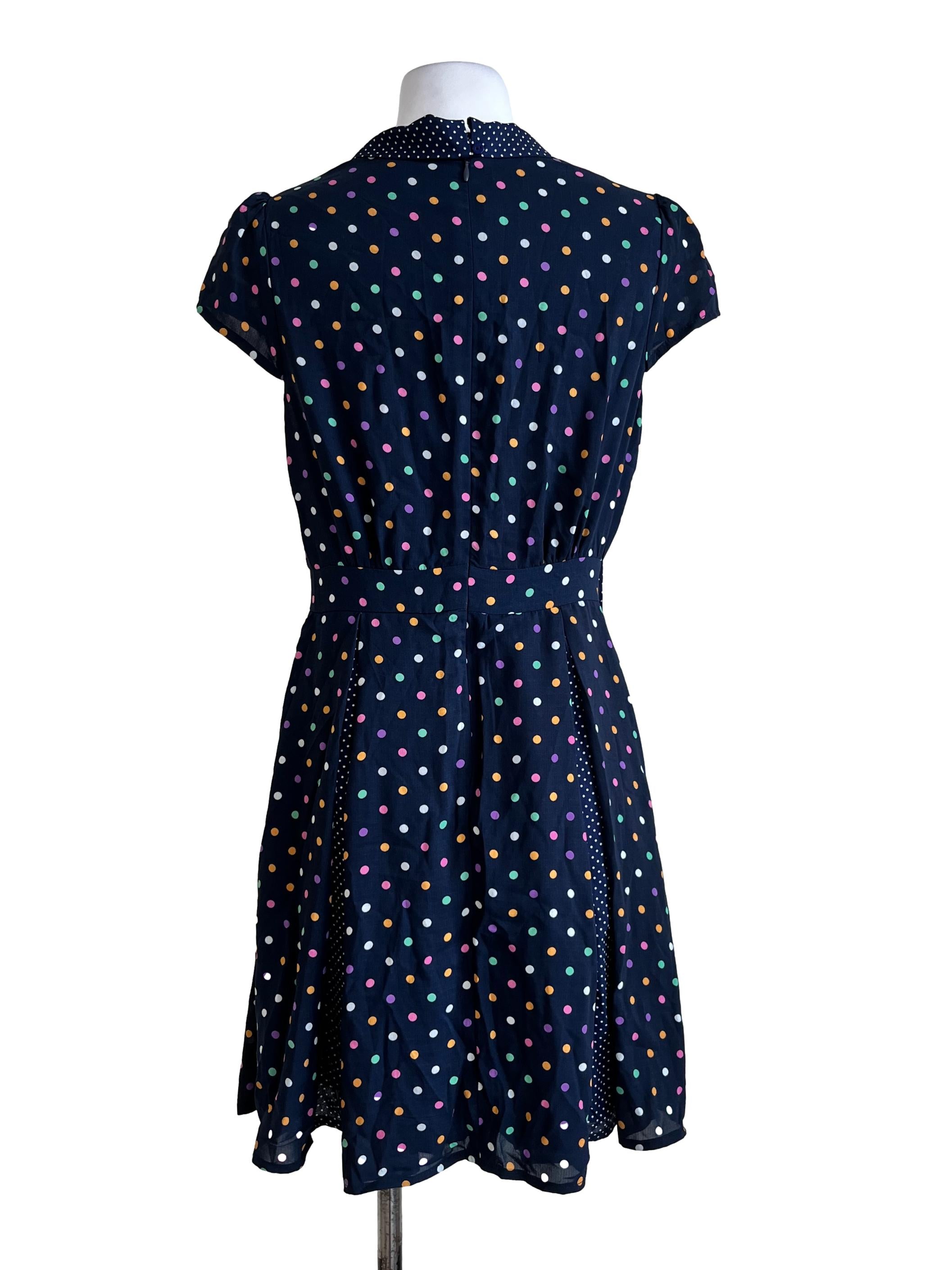 Blue Dot Pattern Dress