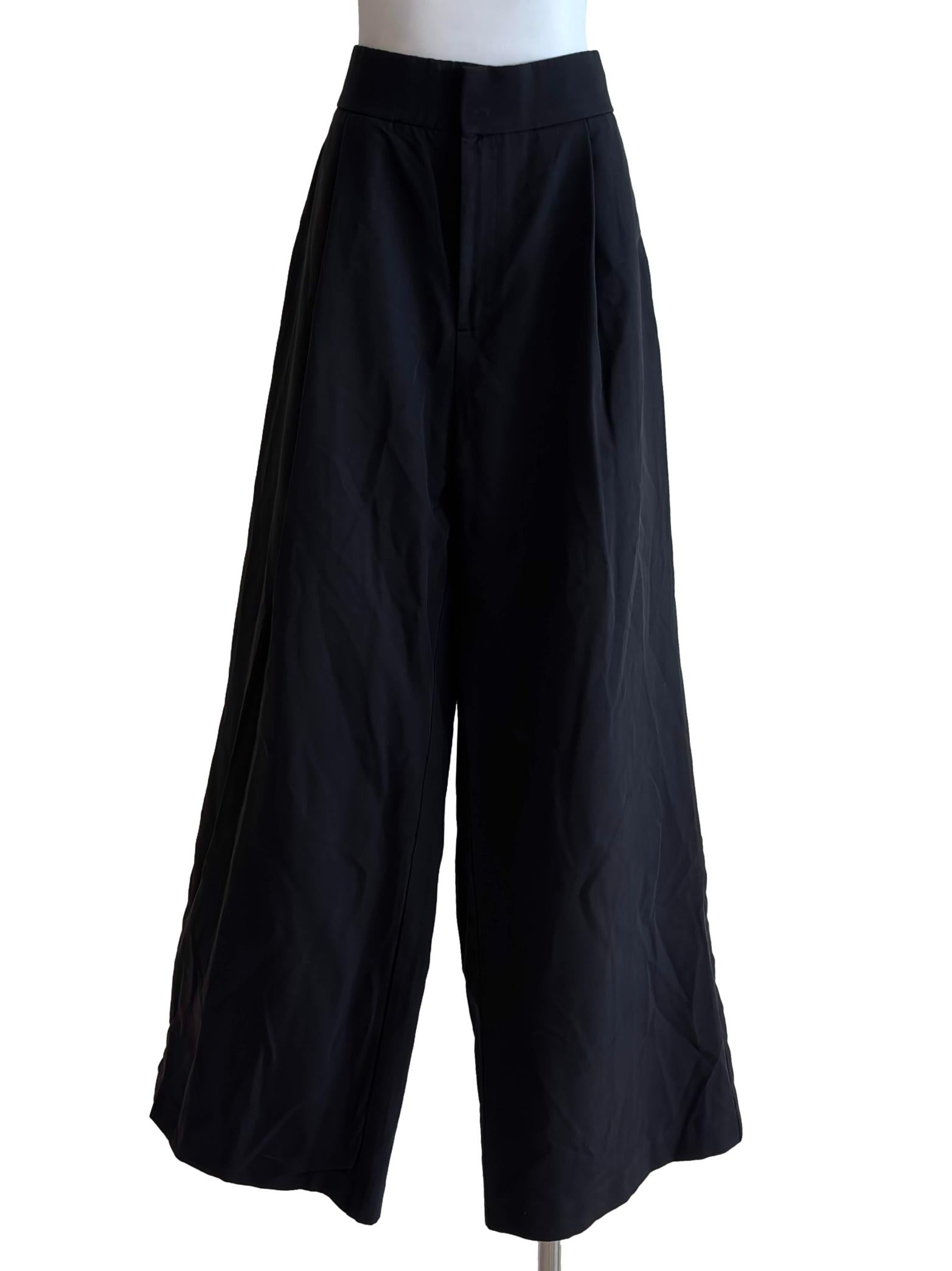 Onyx Black Highwaist Suit Pant