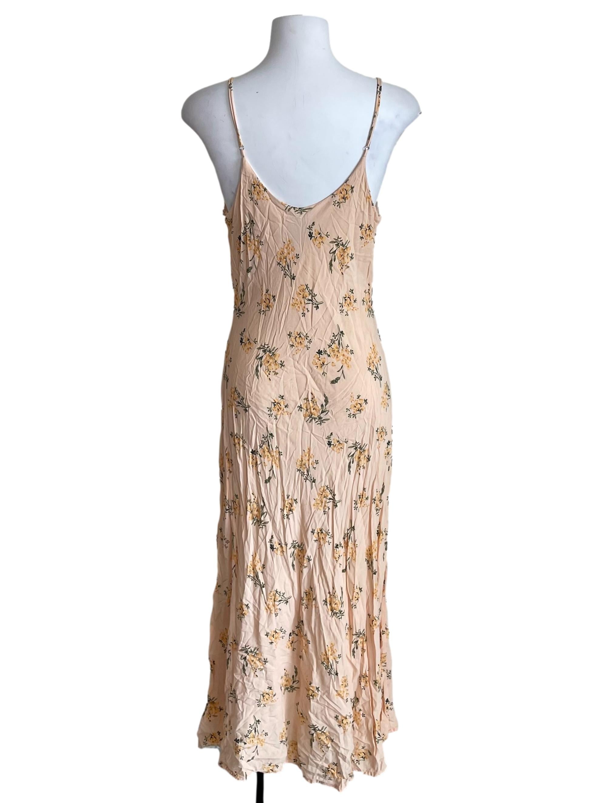 Milky Cantaloupe Floral Cami Dress