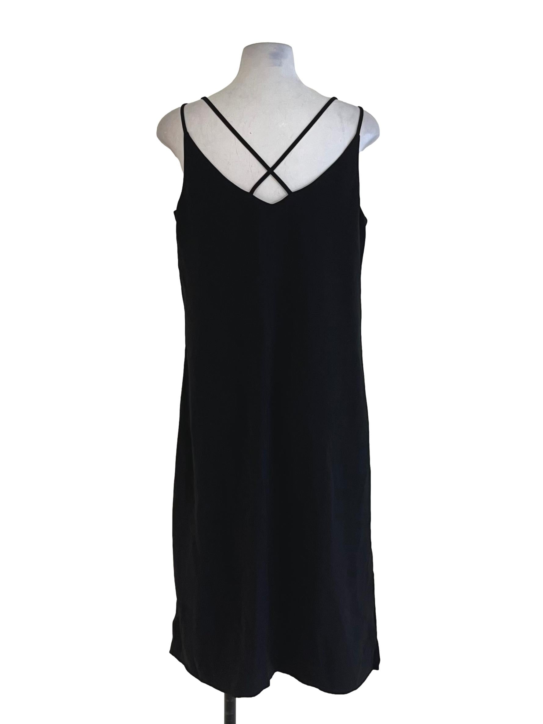 Black Spaghetti Strap Shift Dress
