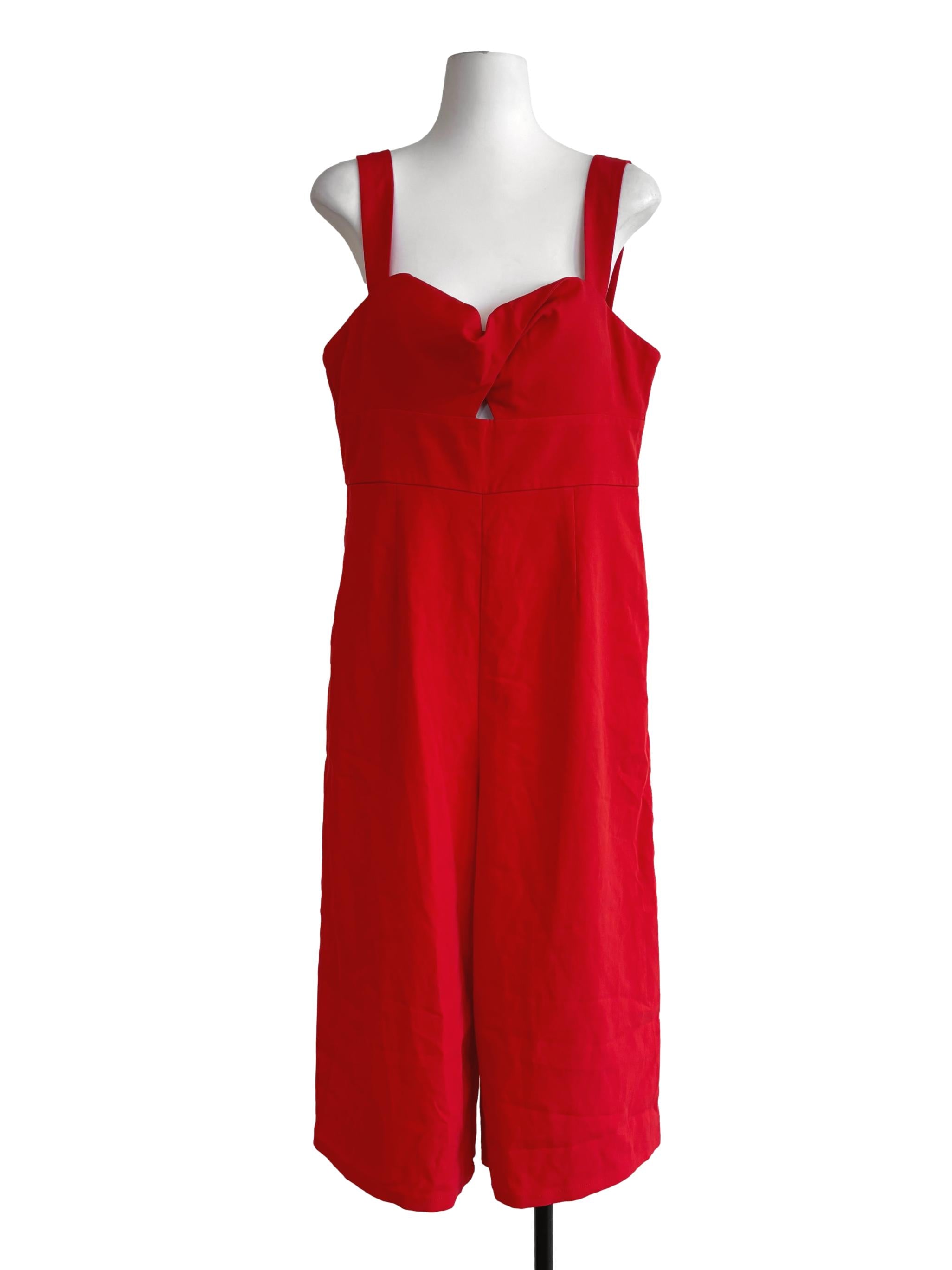 Scarlet Red Sweetheart Jumpsuit LB