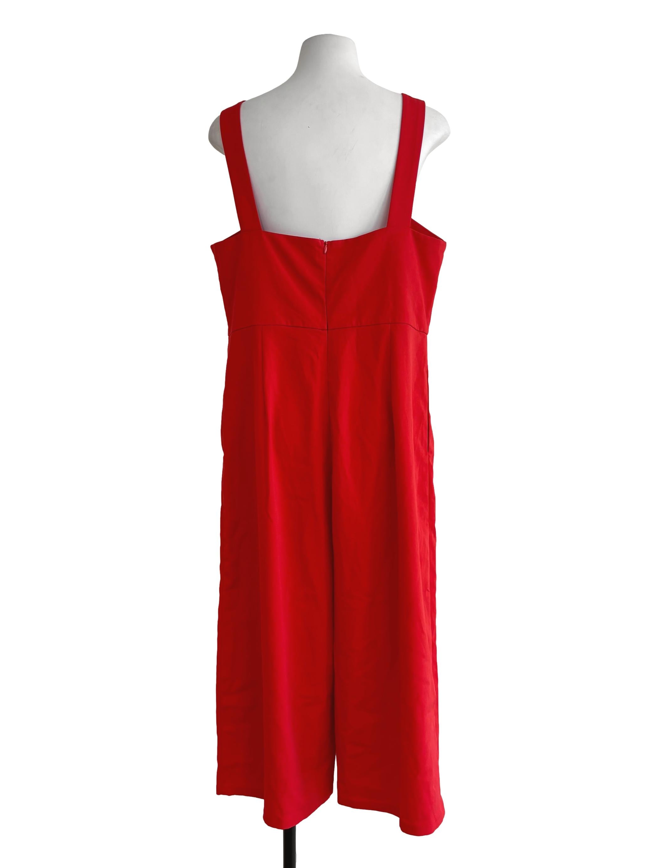 Scarlet Red Sweetheart Jumpsuit LB