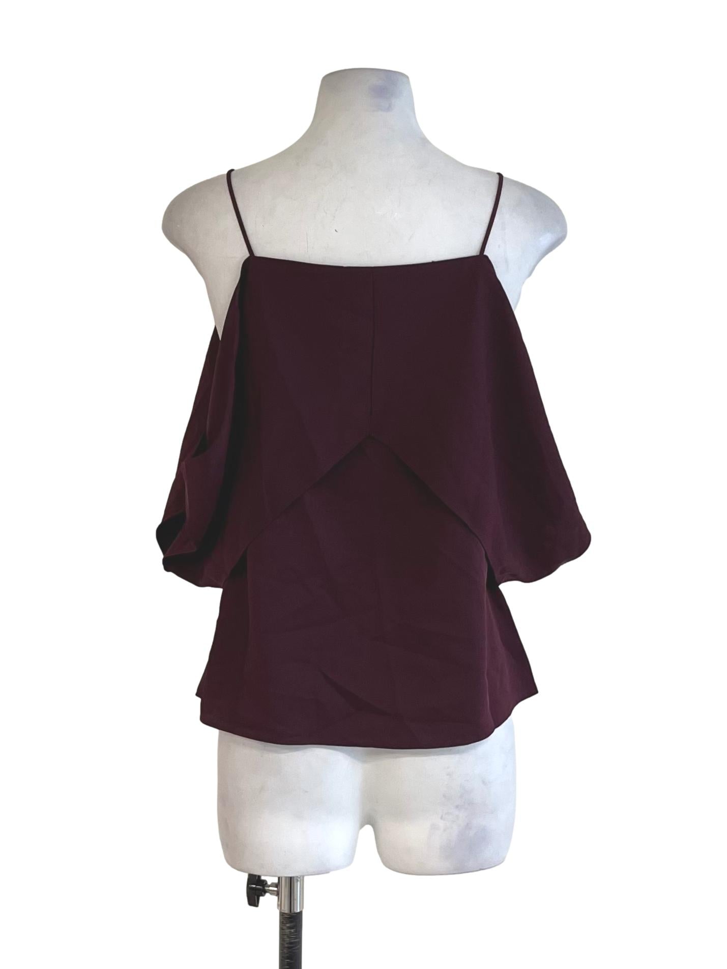 Mulberry Purple Spaghetti Strap Sleeveless Top