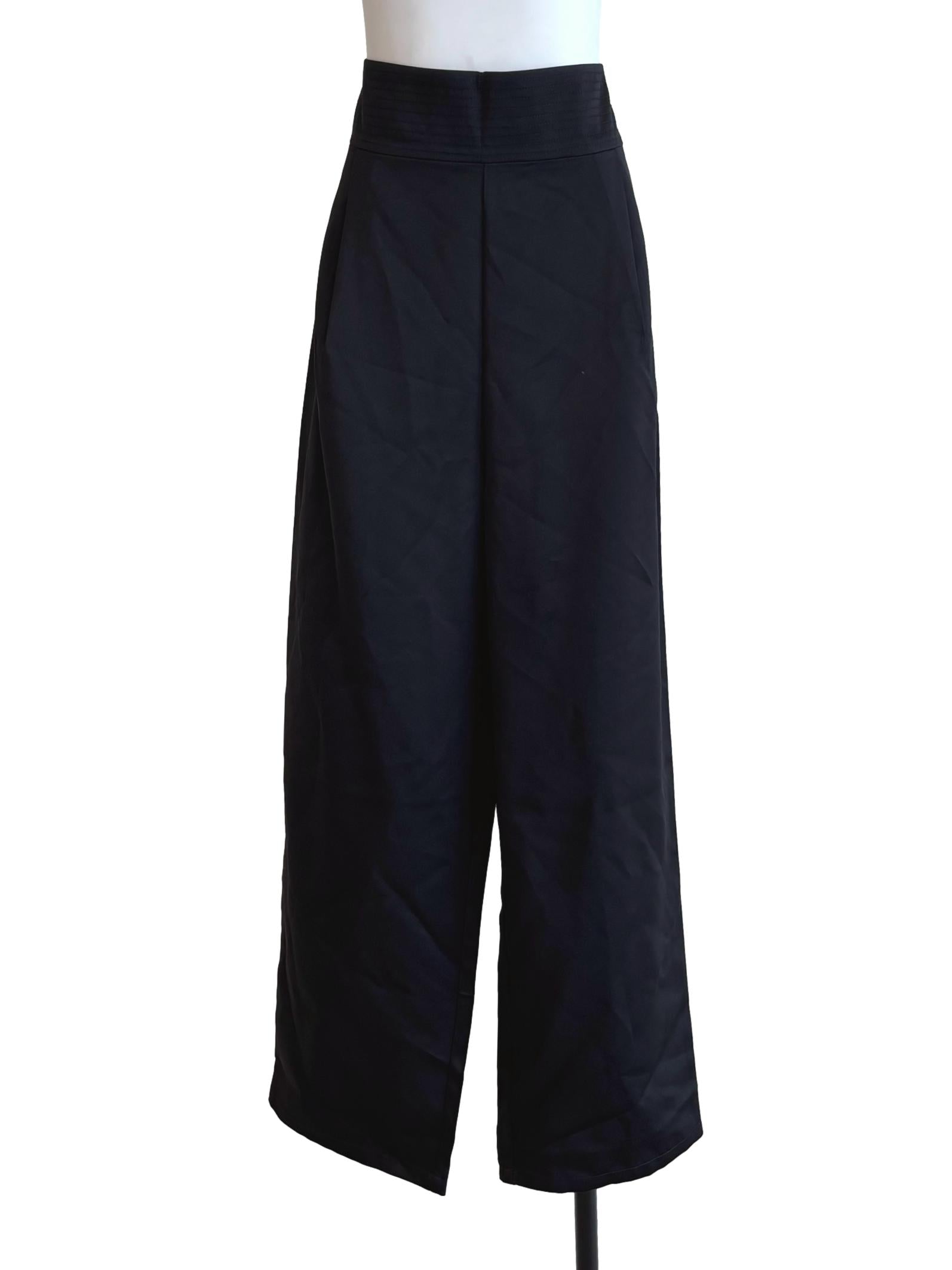Midnight Black Straight Pants LB