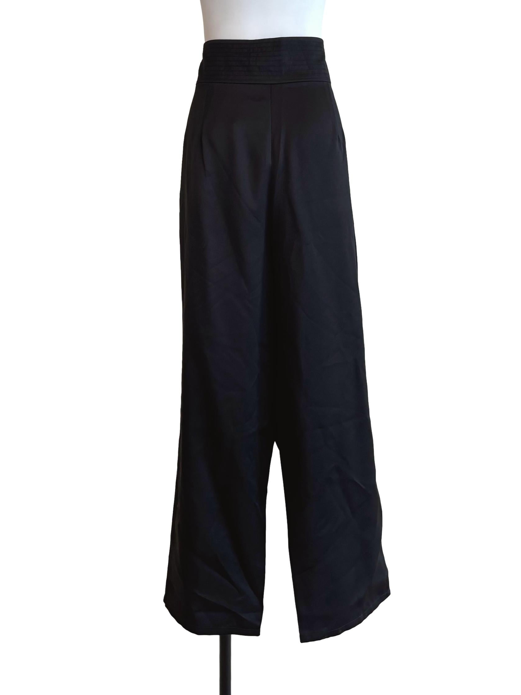 Midnight Black Straight Pants LB