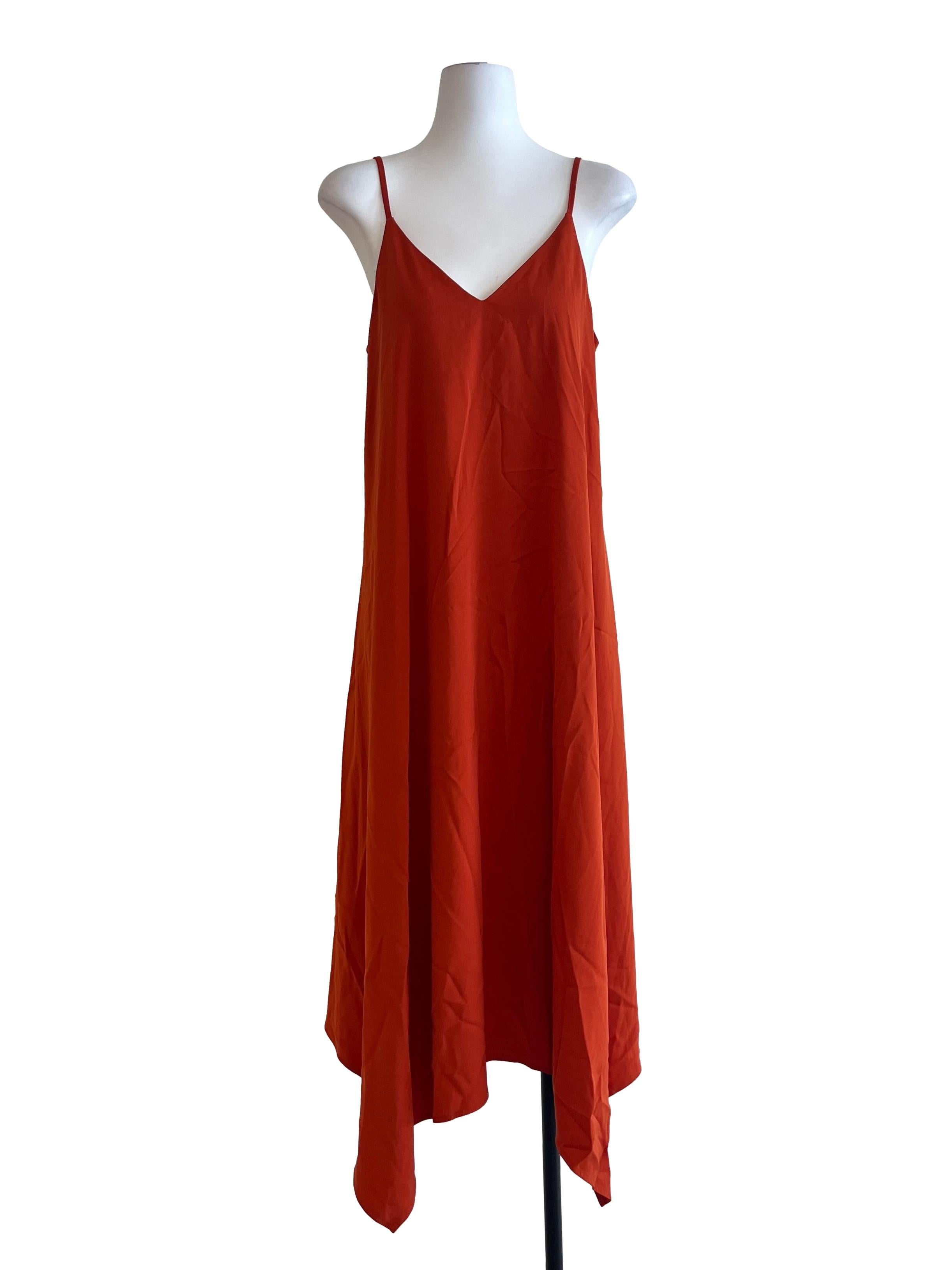 Persimmon Orange Slip Dress