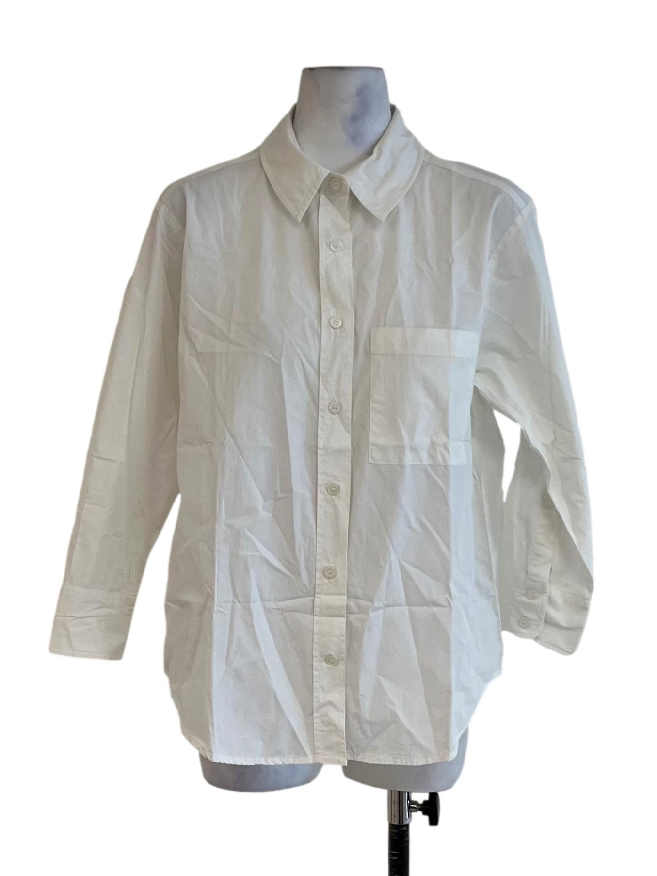 White Wing Collar Blouse