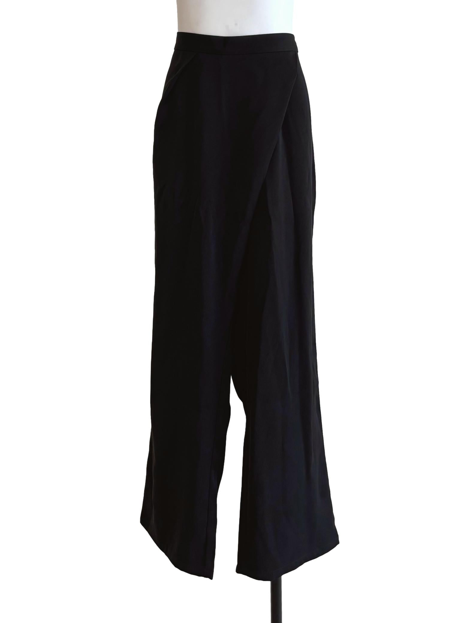 Onyx Black Side Button Pants LB