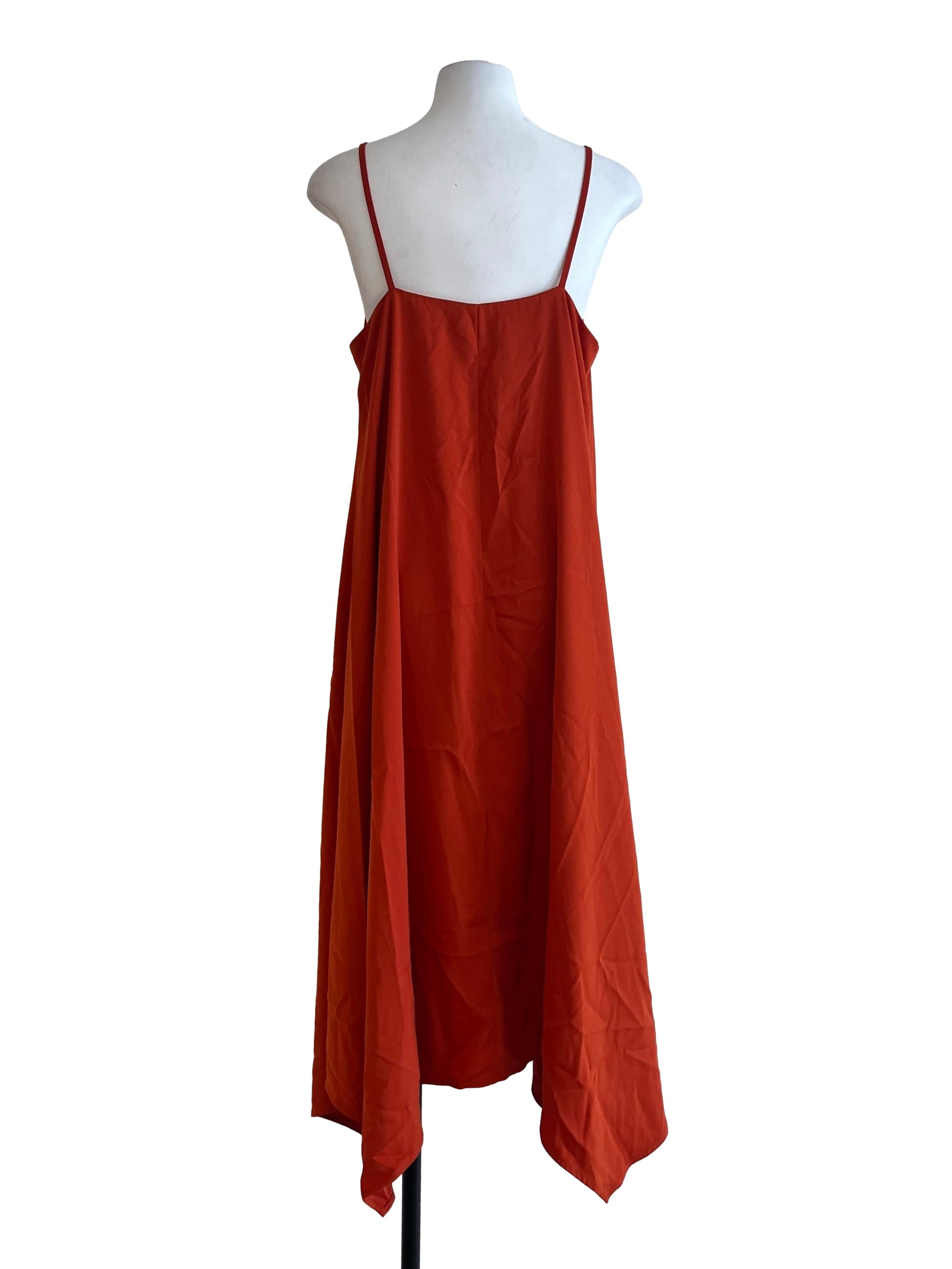 Persimmon Orange Slip Dress