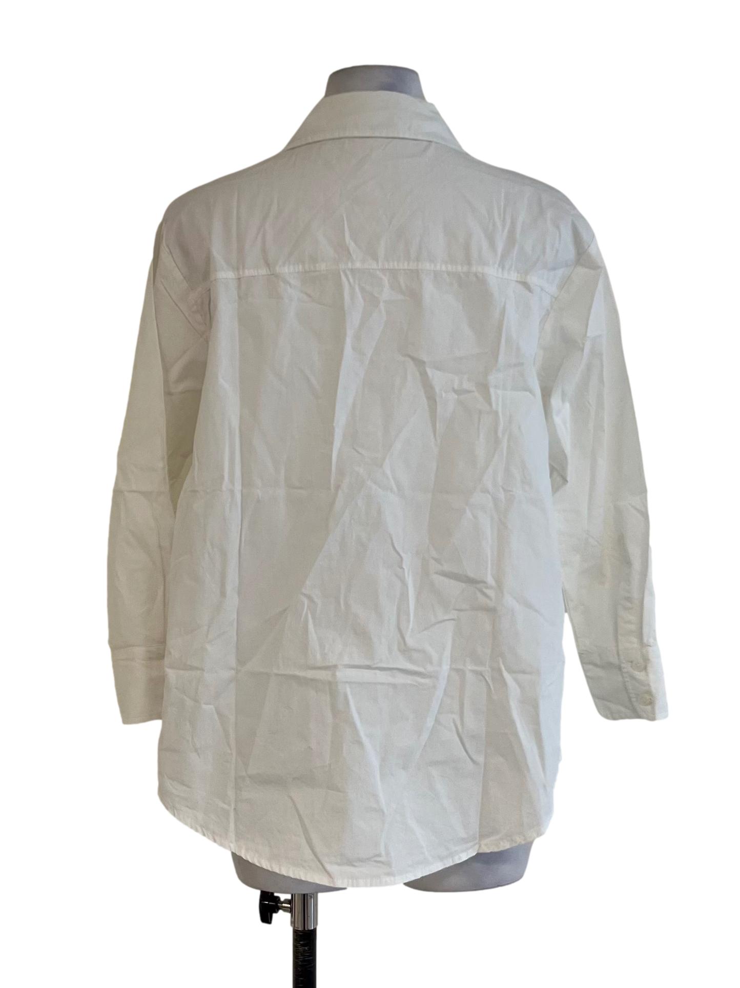 White Wing Collar Blouse
