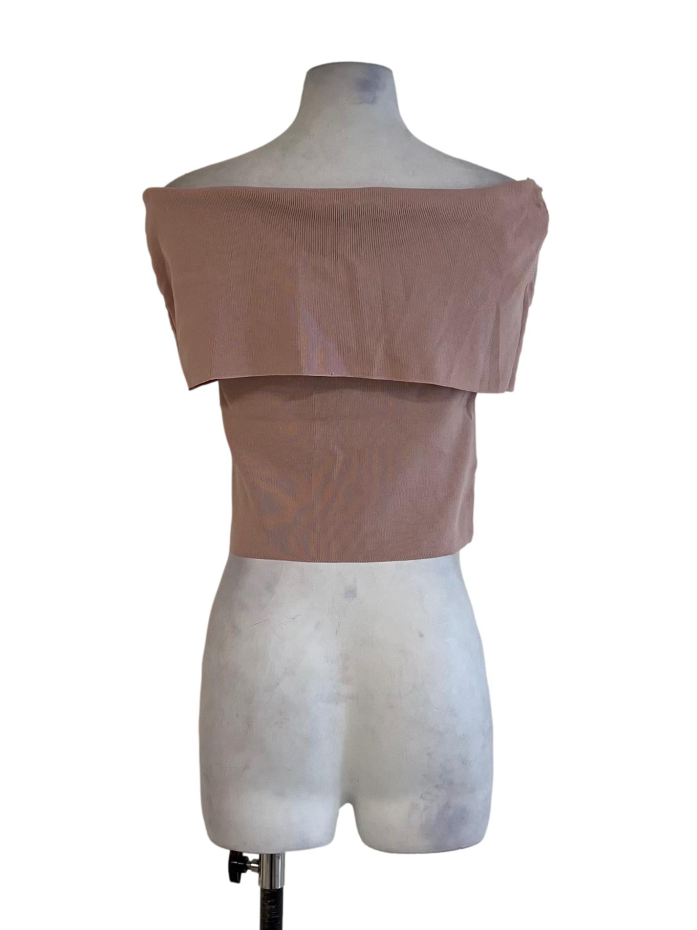 Blush Pink Off-Shoulder Top