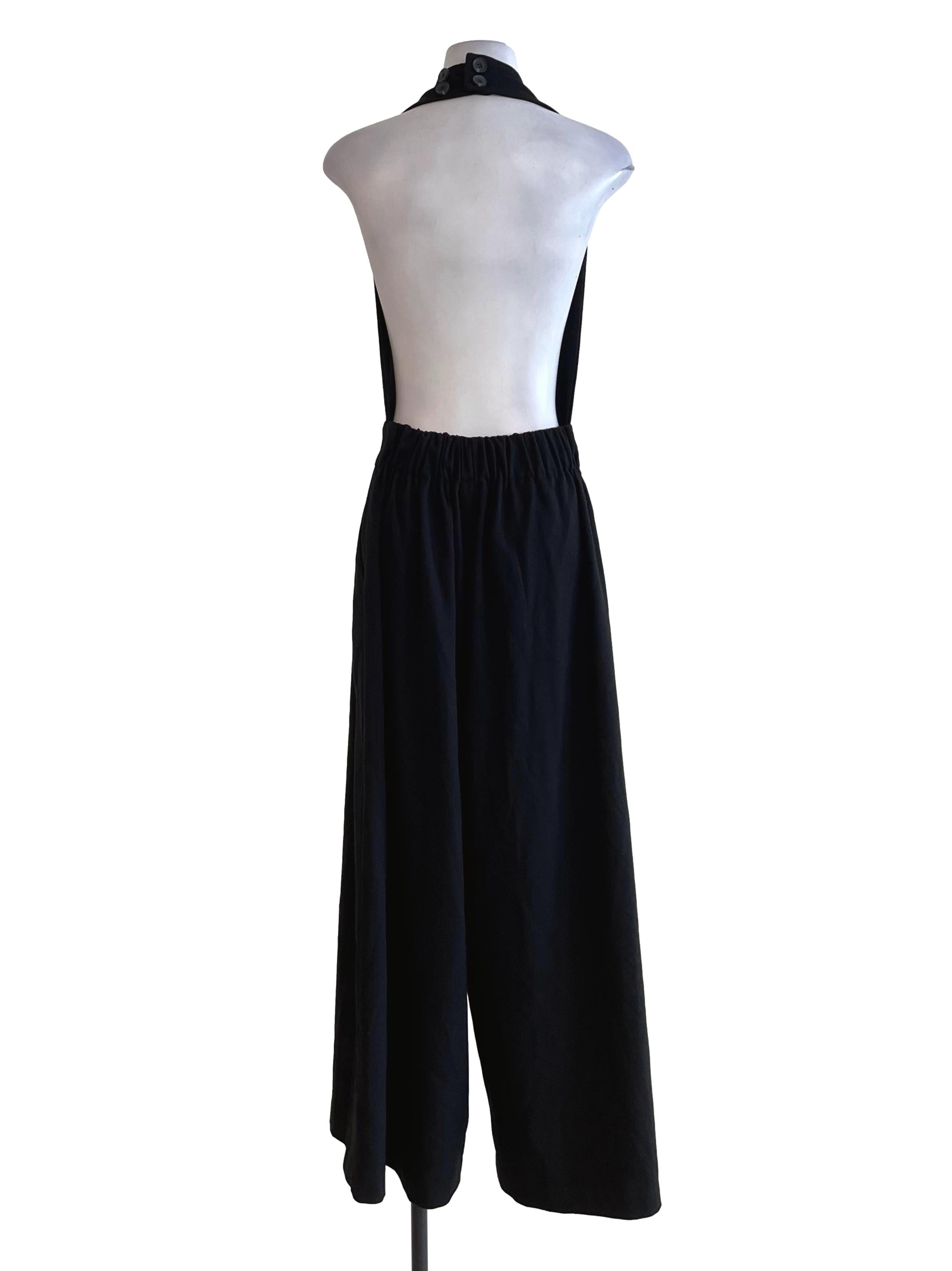 Black Halter Strap Pants