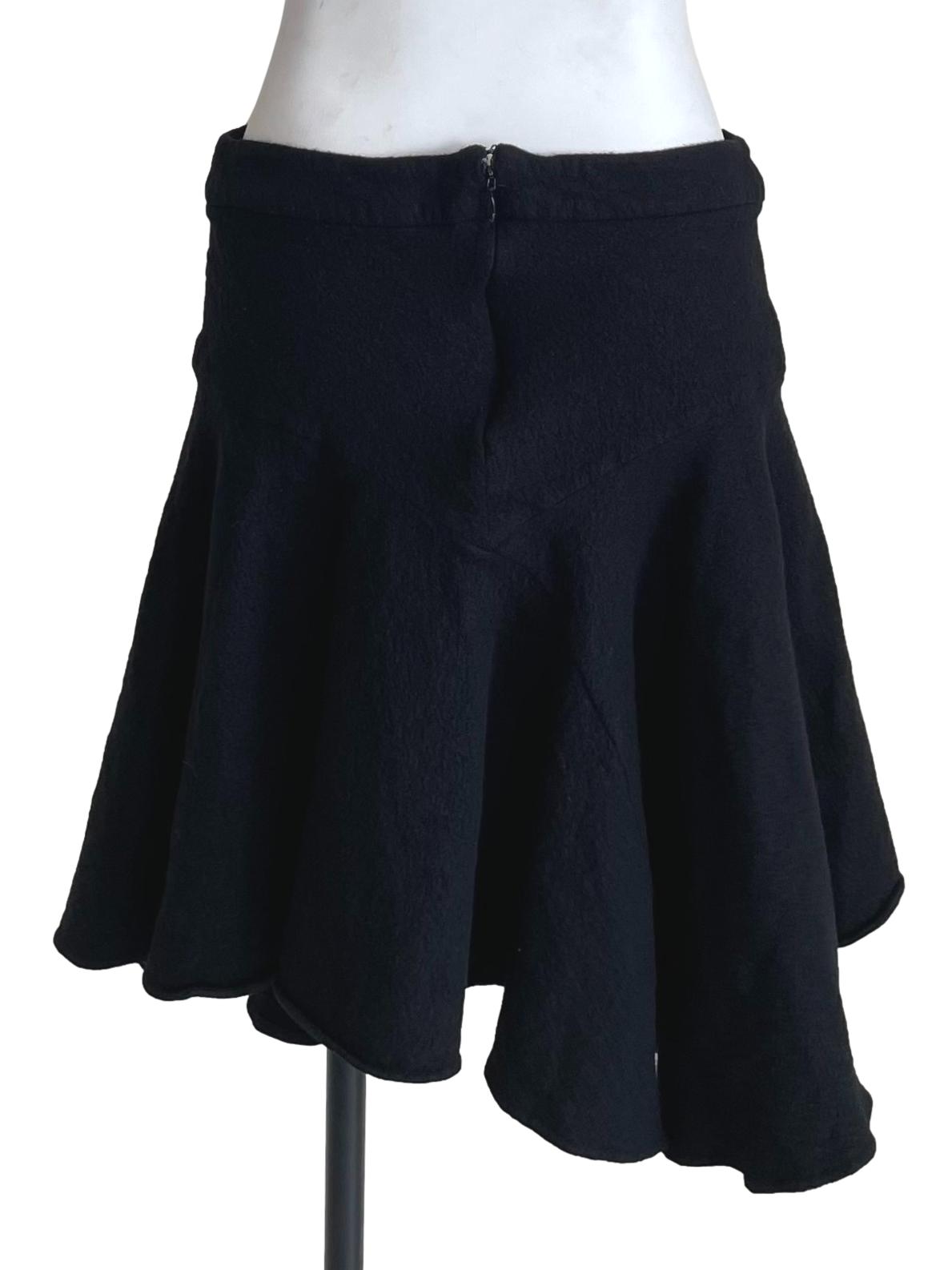 Black Full Circle High Waist Skirt