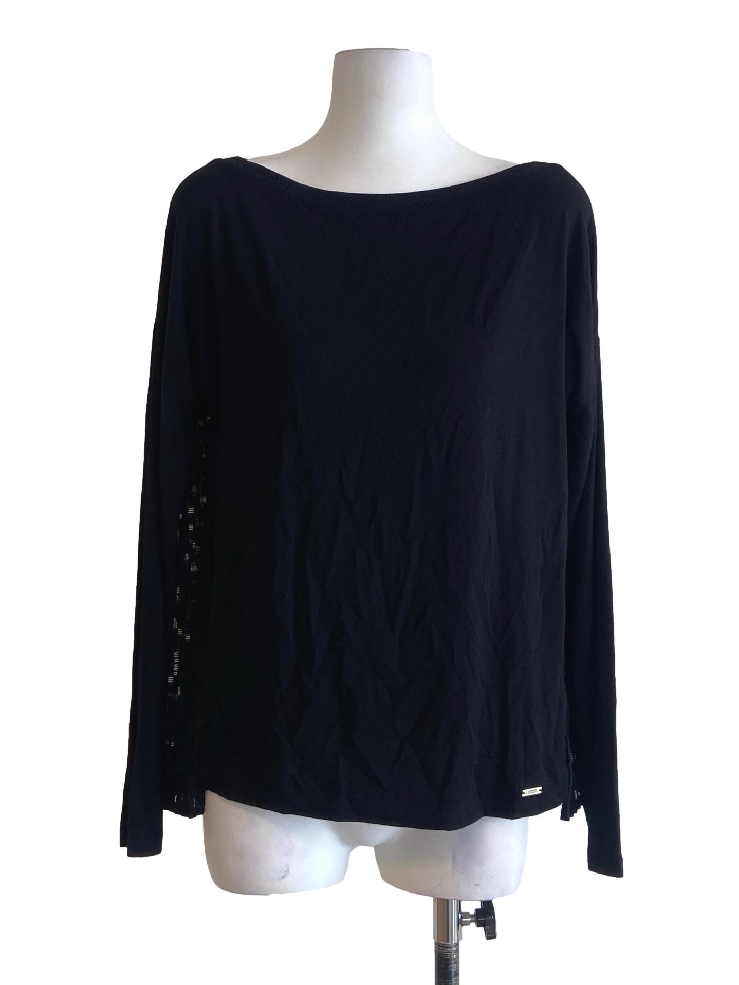 Black Pleated Blouse