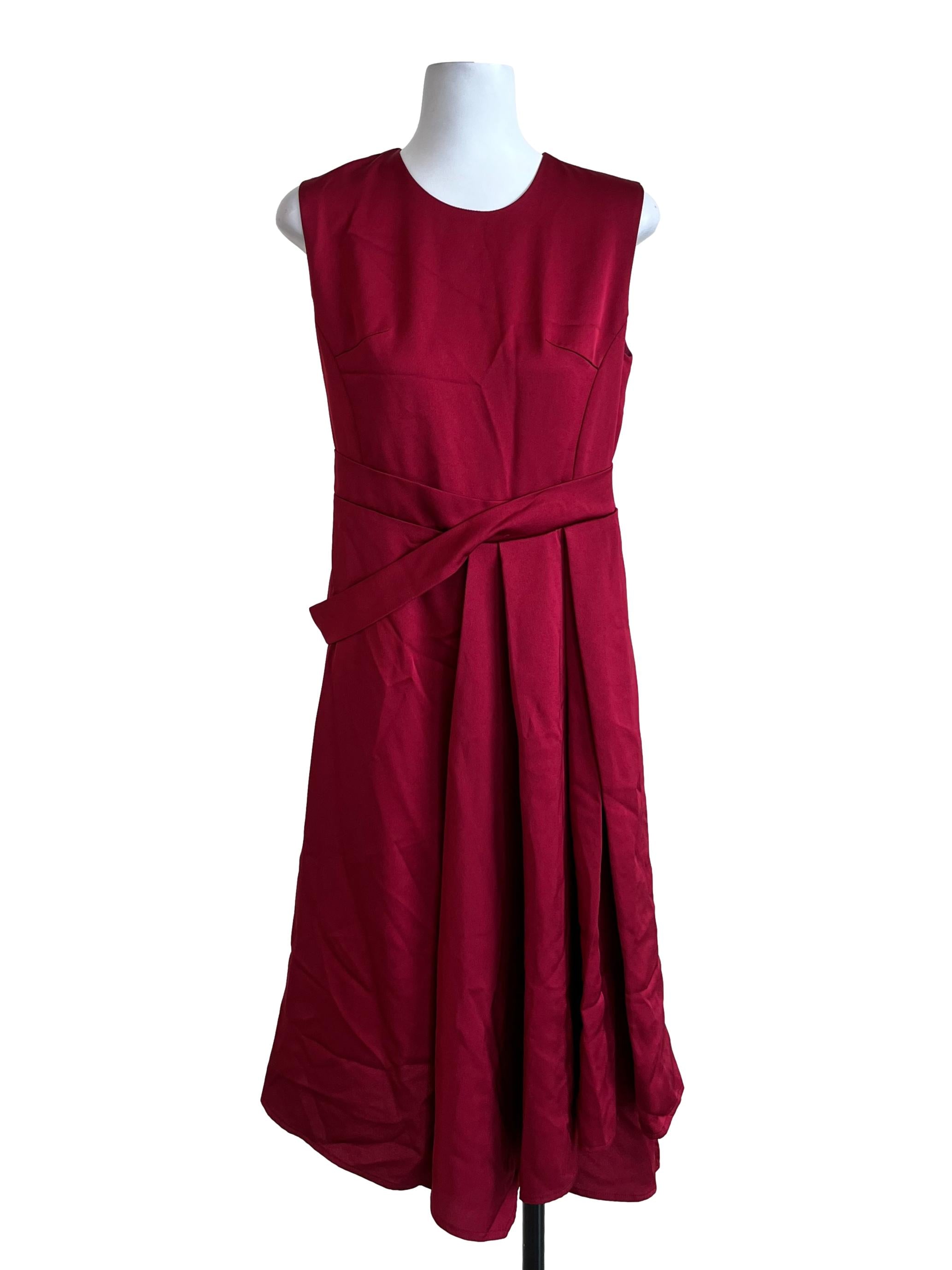Red Basic Sleeveless Dress