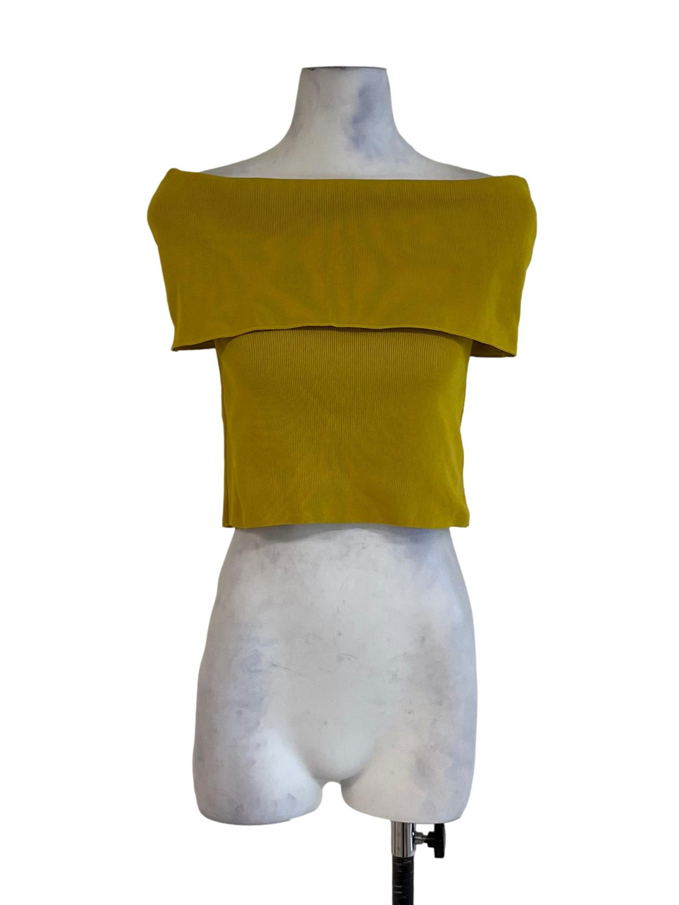 Butter Yellow Off-Shoulder Top