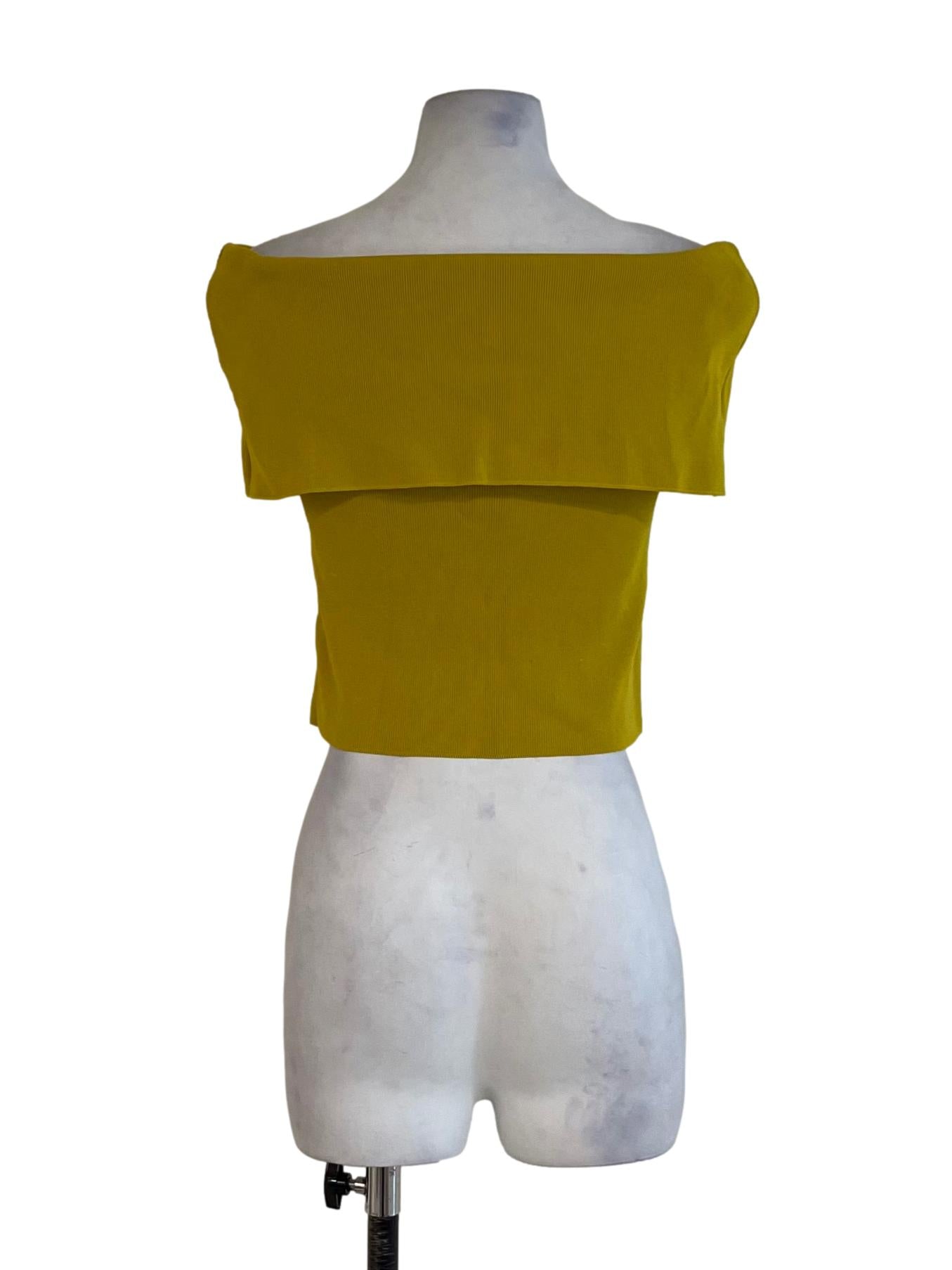 Butter Yellow Off-Shoulder Top
