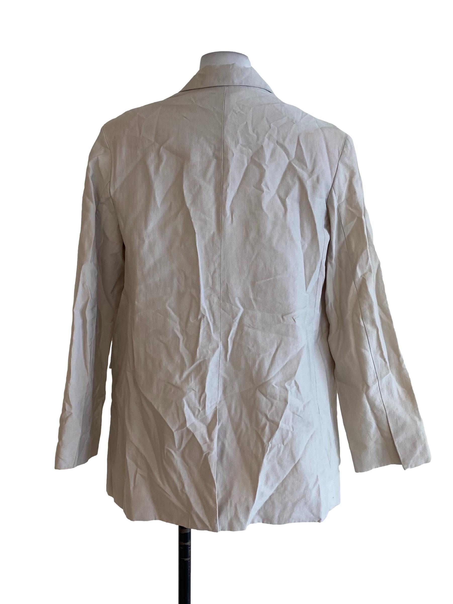 Beige Twill Blazer