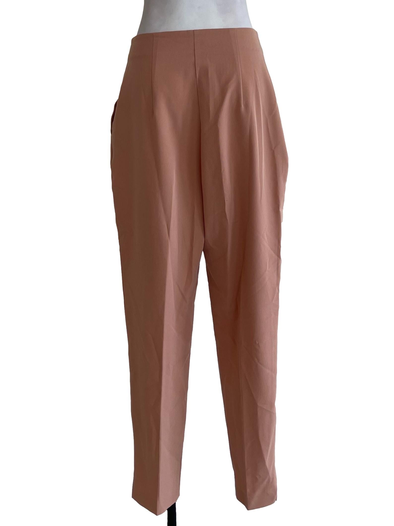 Peach Skinny Formal Pants