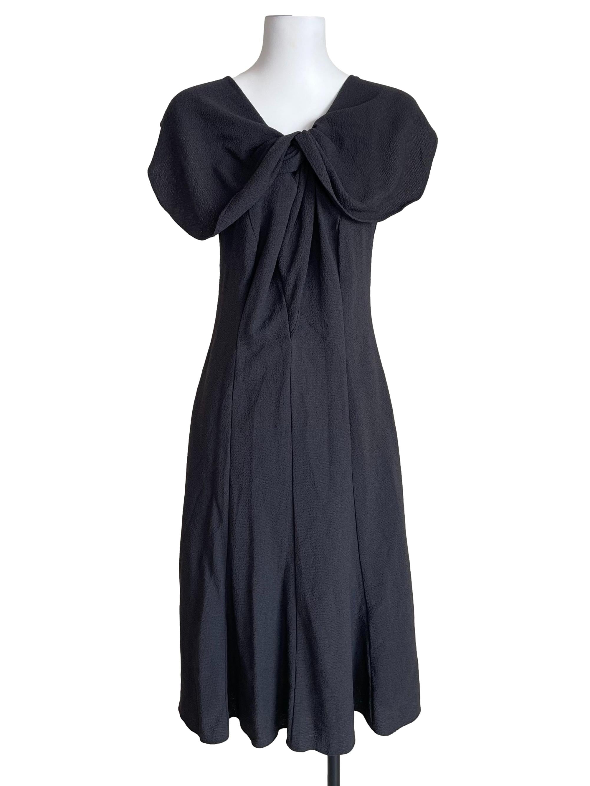 Shadow Grey Cape Straps Panelled Dress