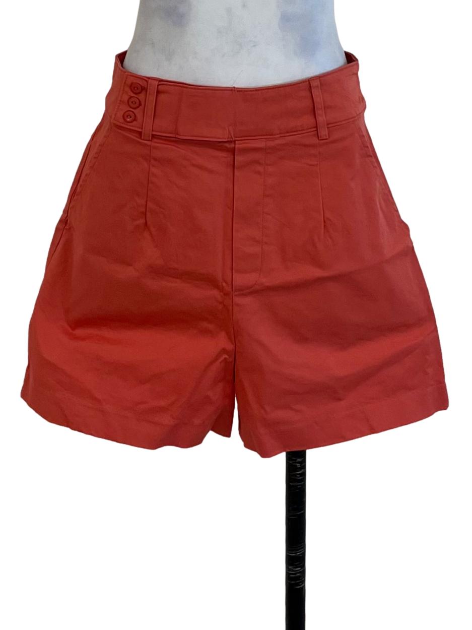 Strawberry Pink High-Waisted Shorts
