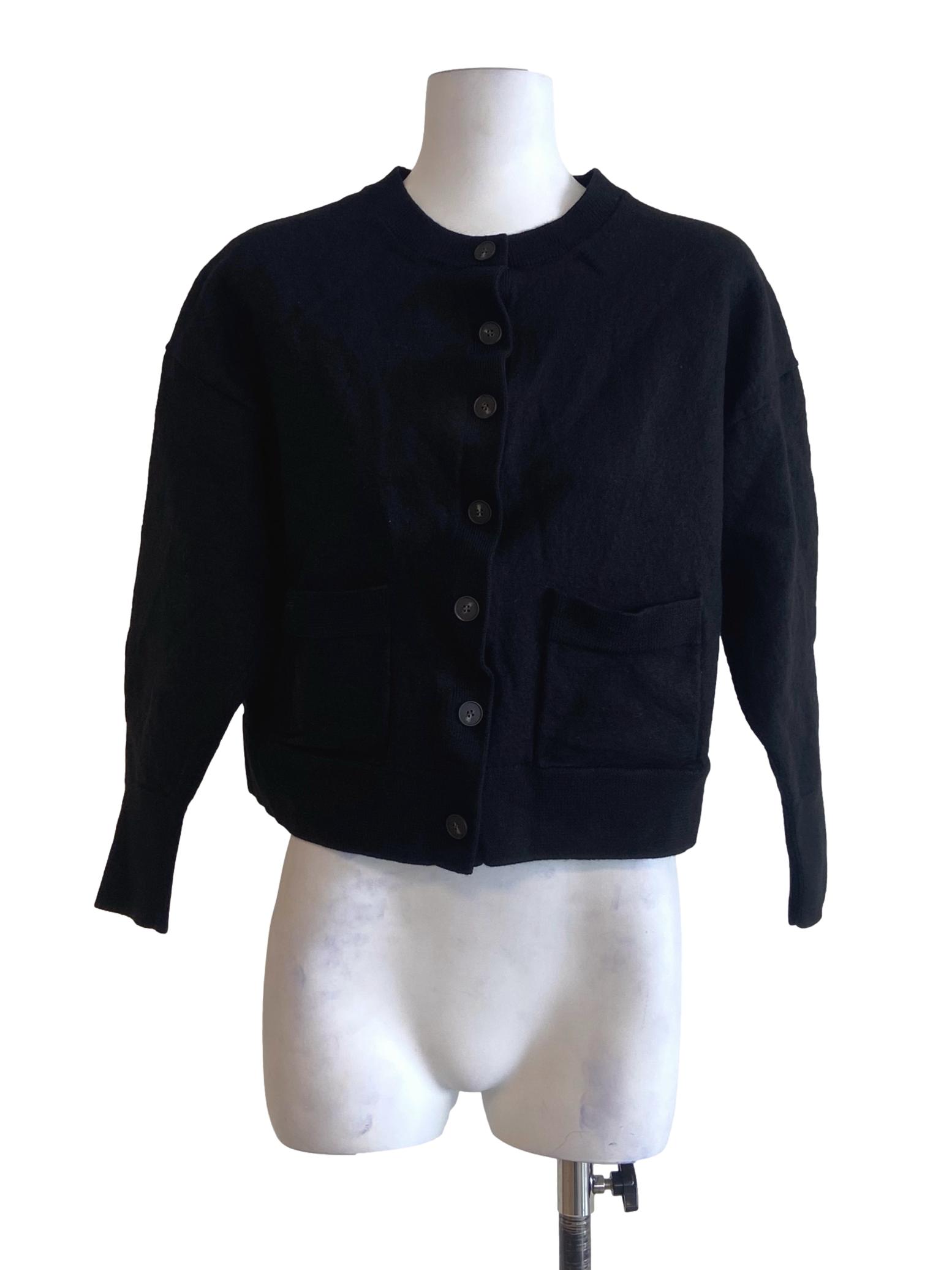 Black Button Down Cardigan