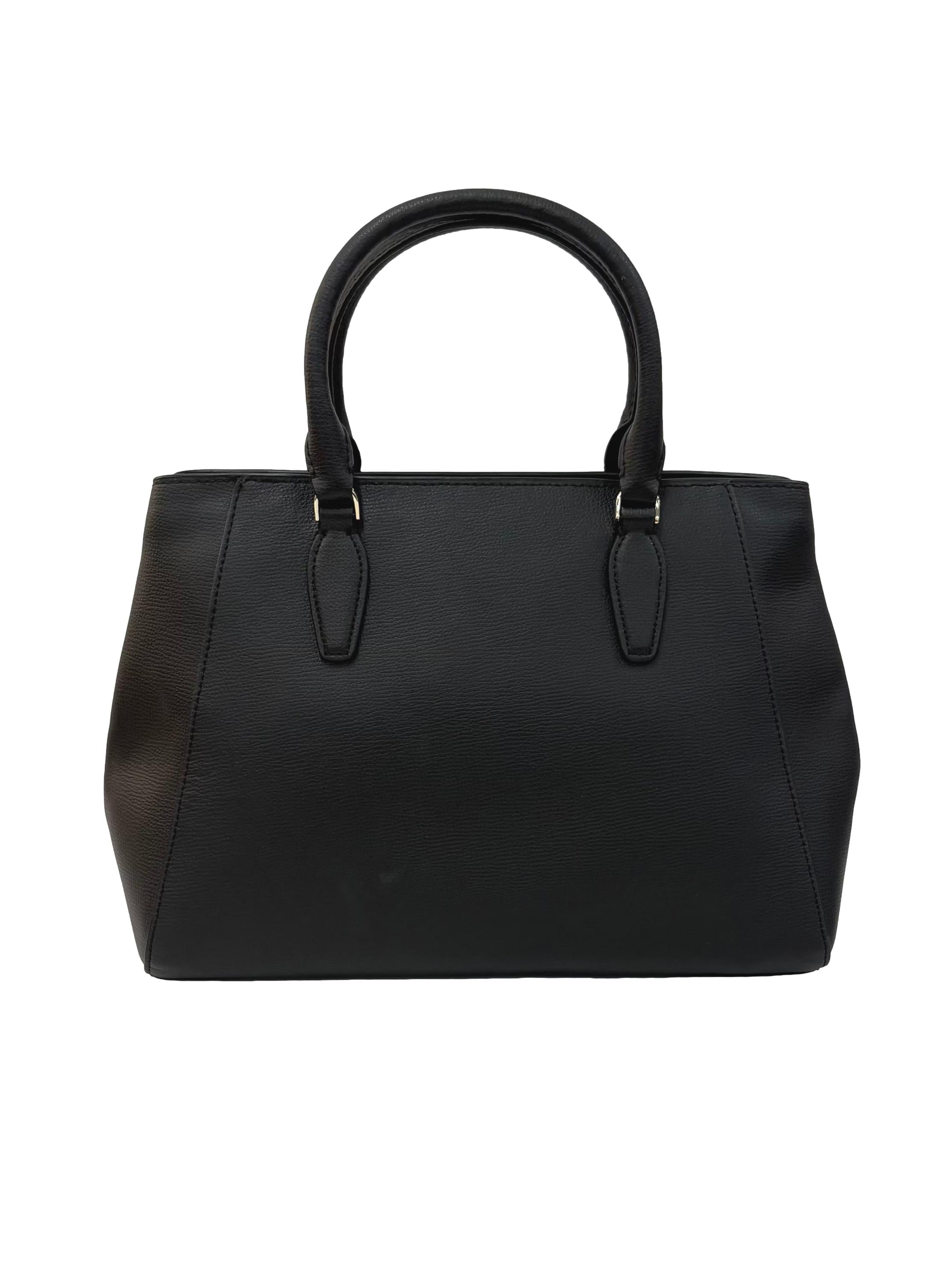 Black Kristi Satchel Crossbody Bag
