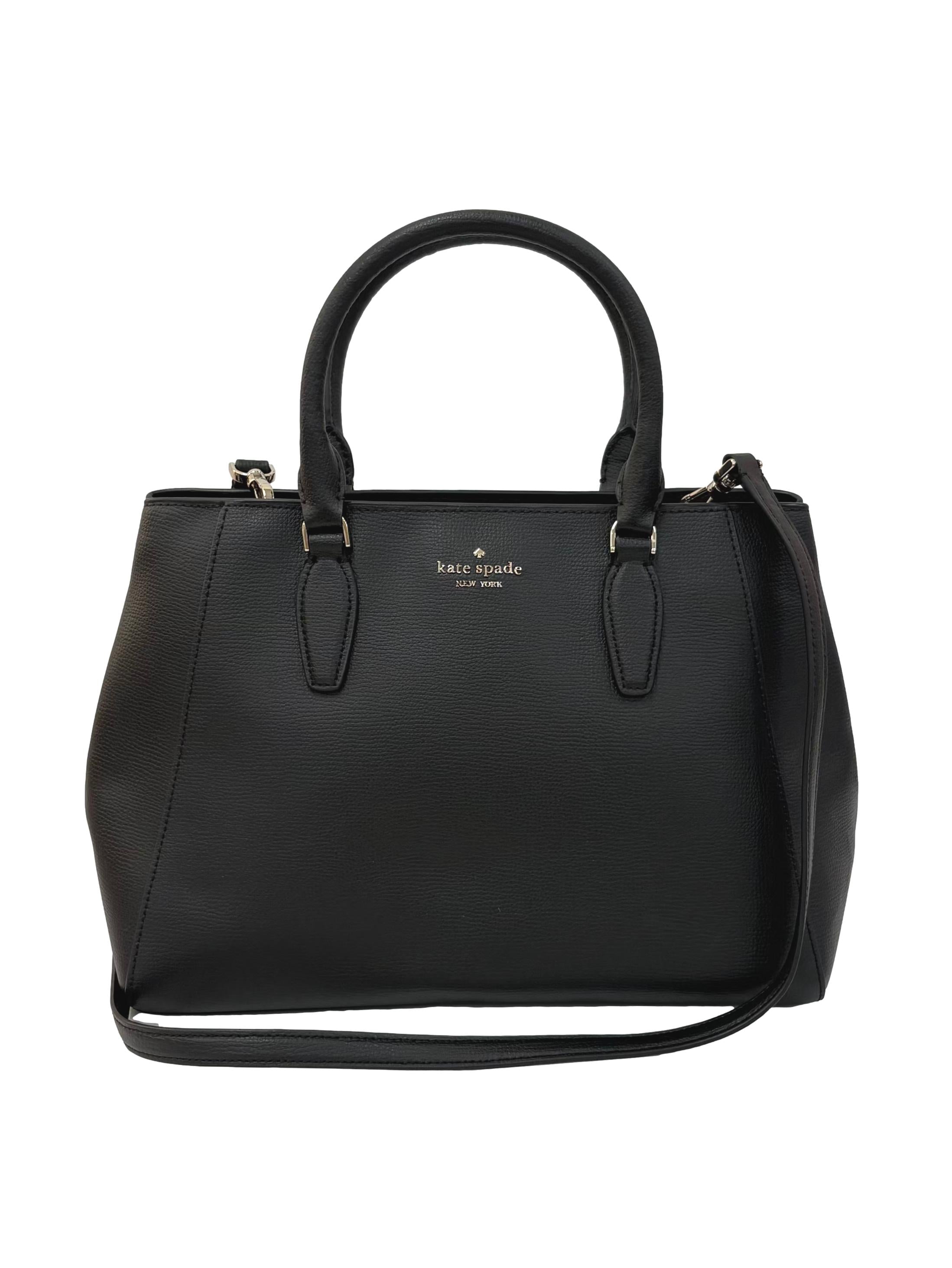 Black Kristi Satchel Crossbody Bag