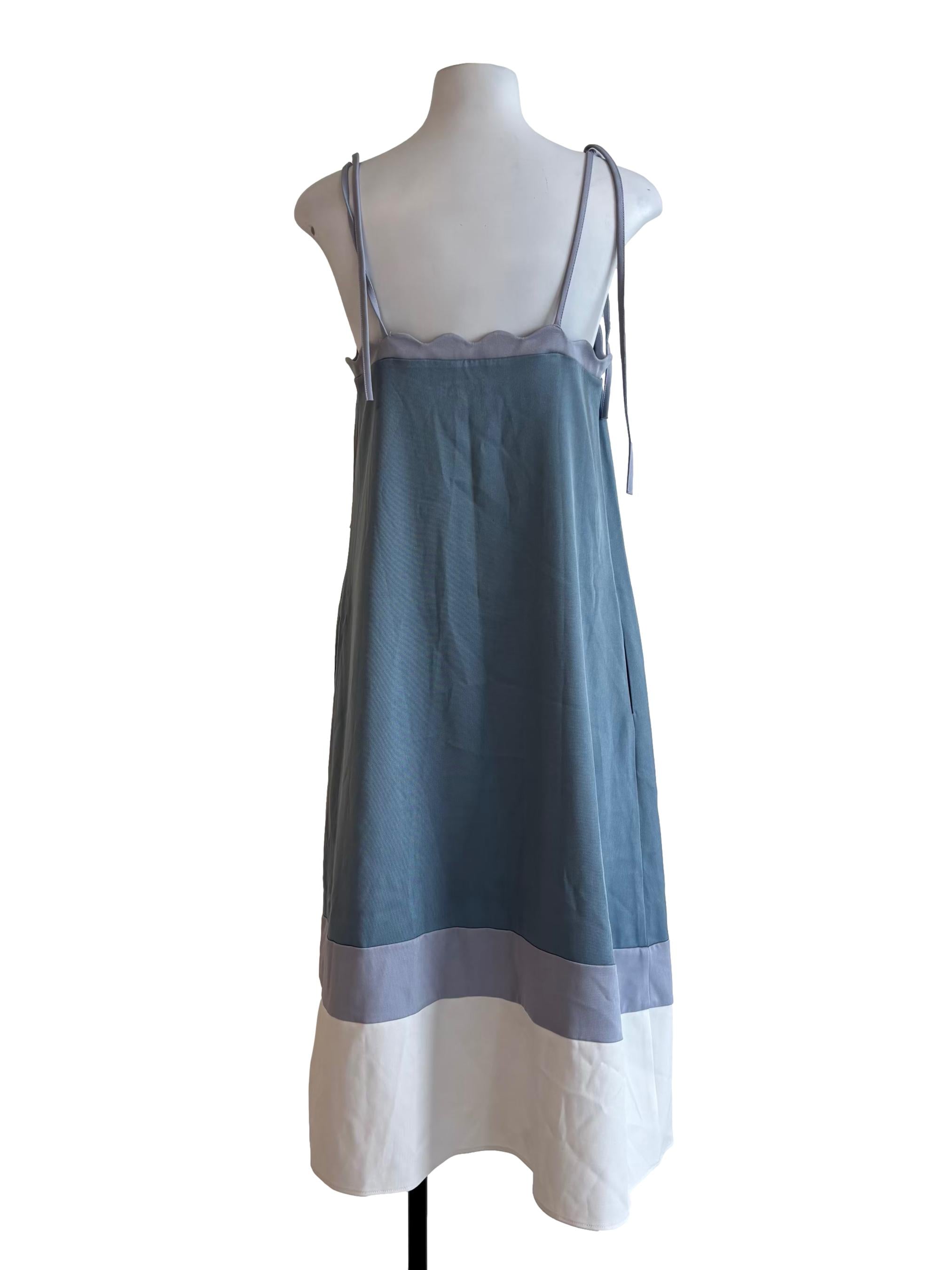 Ocean Blue Toned Shift Dress